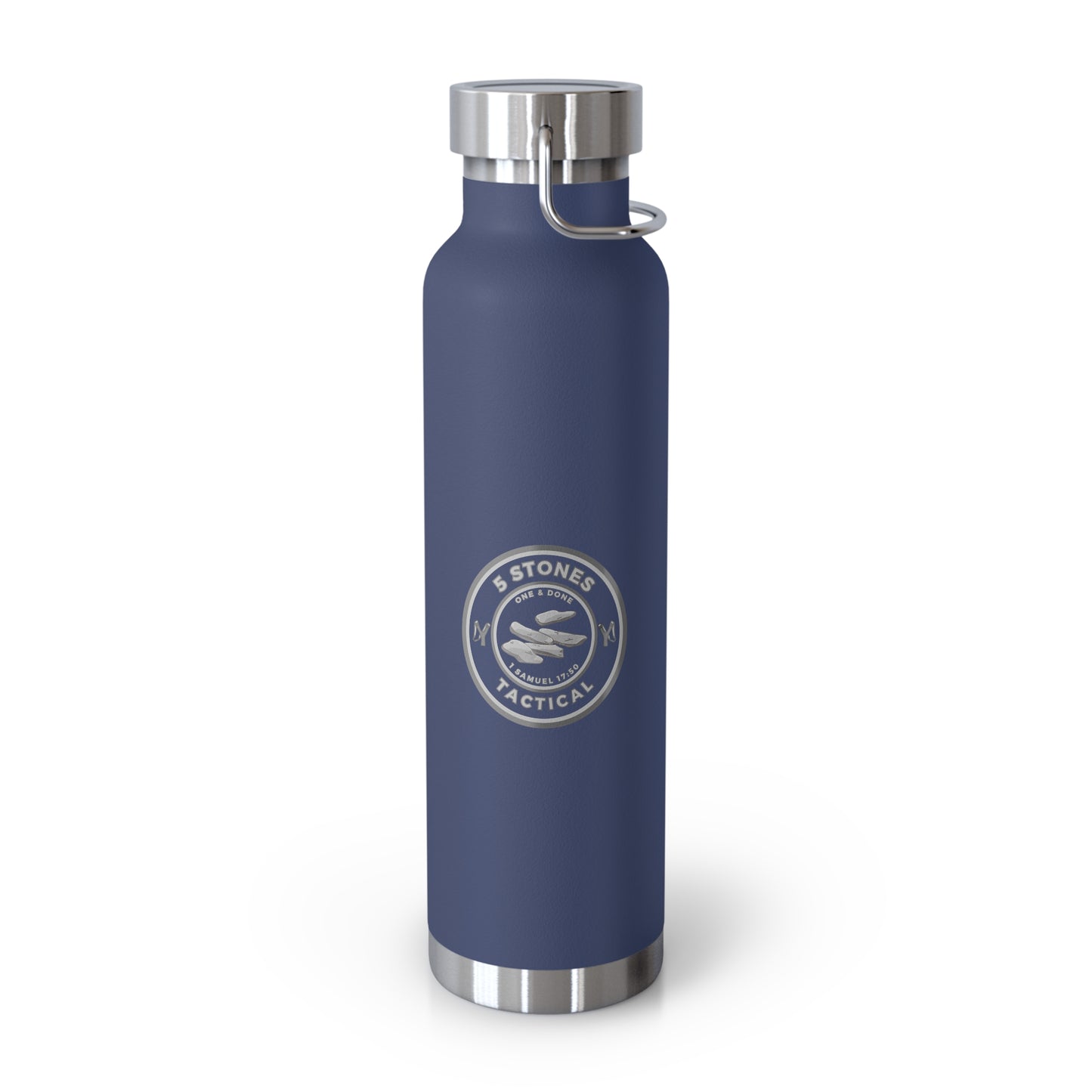 1 Goliath 4 Brothers 5 Stones / 5 Stones Tactical Copper Vacuum Insulated Bottle, 22oz