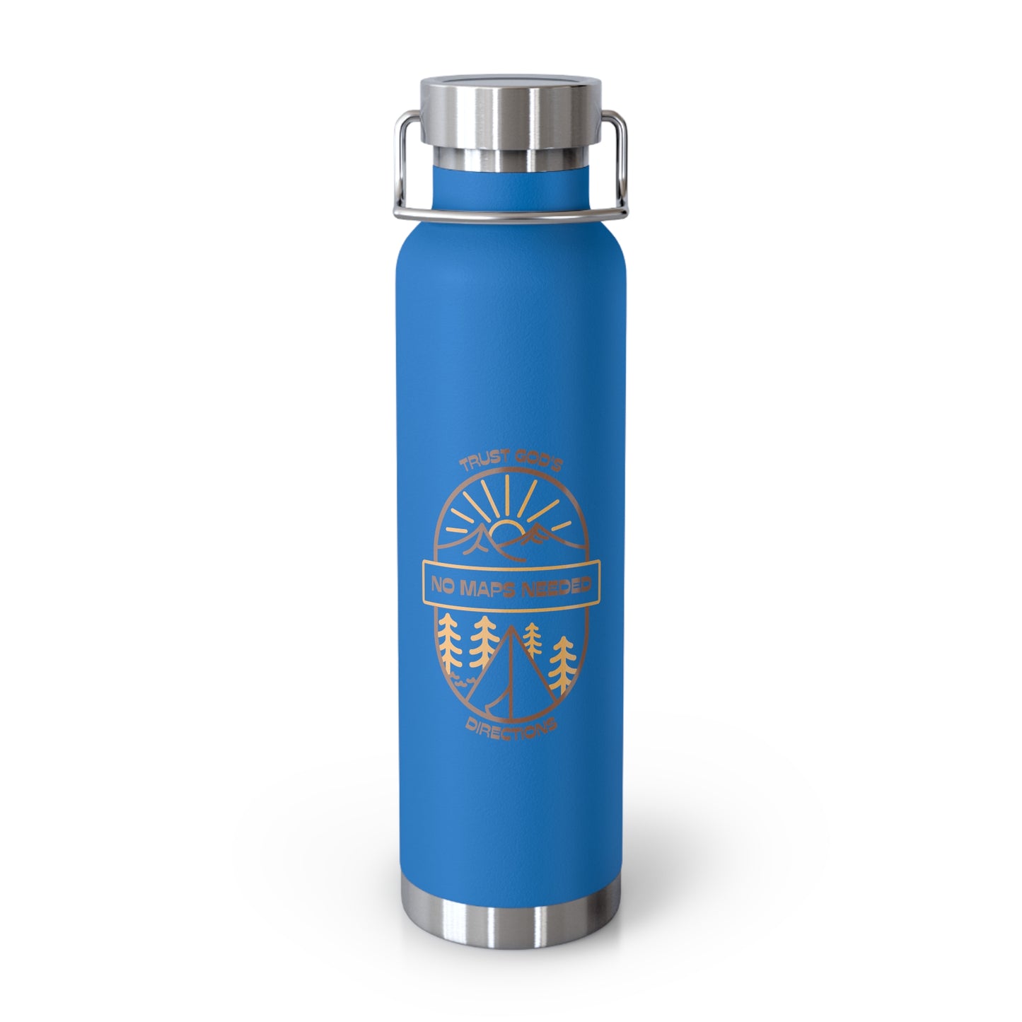 No Maps Needed Copper Vacuum Insulated Bottle, 22oz