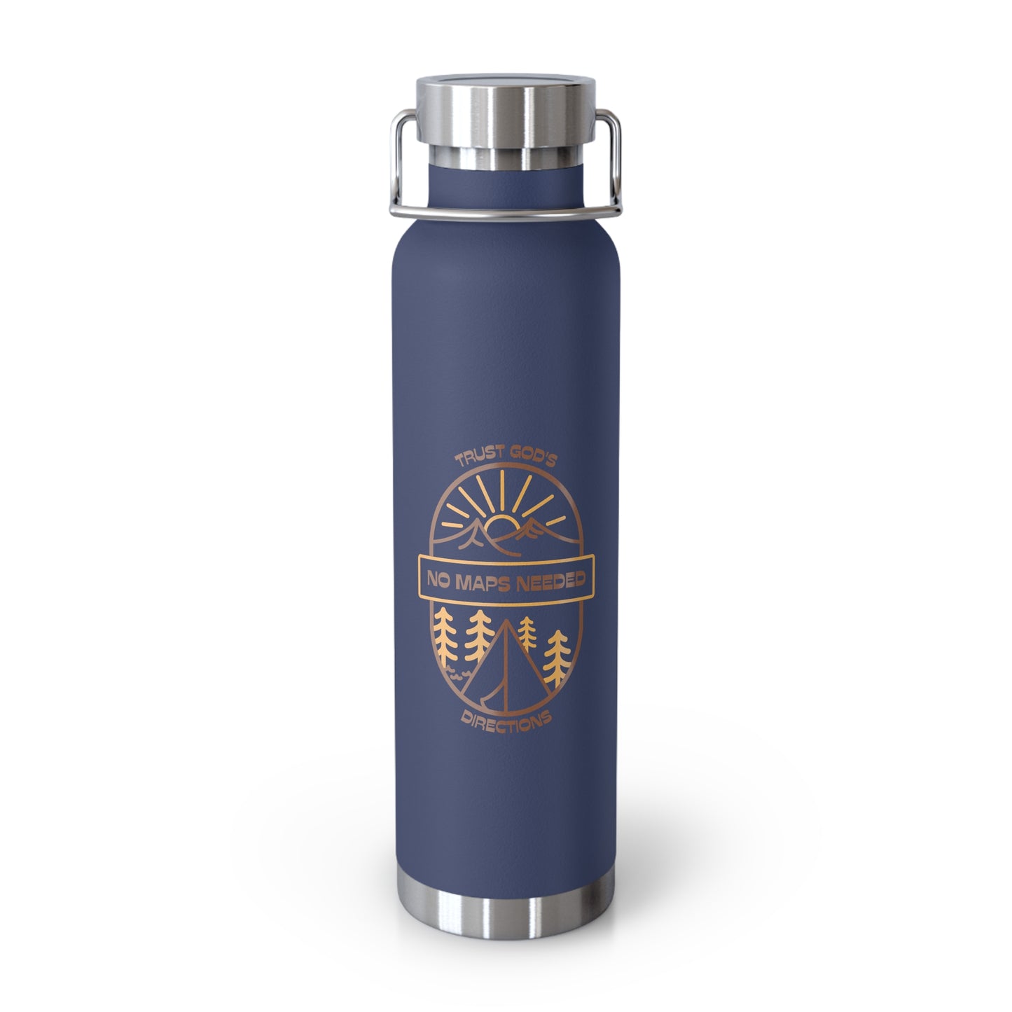 No Maps Needed Copper Vacuum Insulated Bottle, 22oz