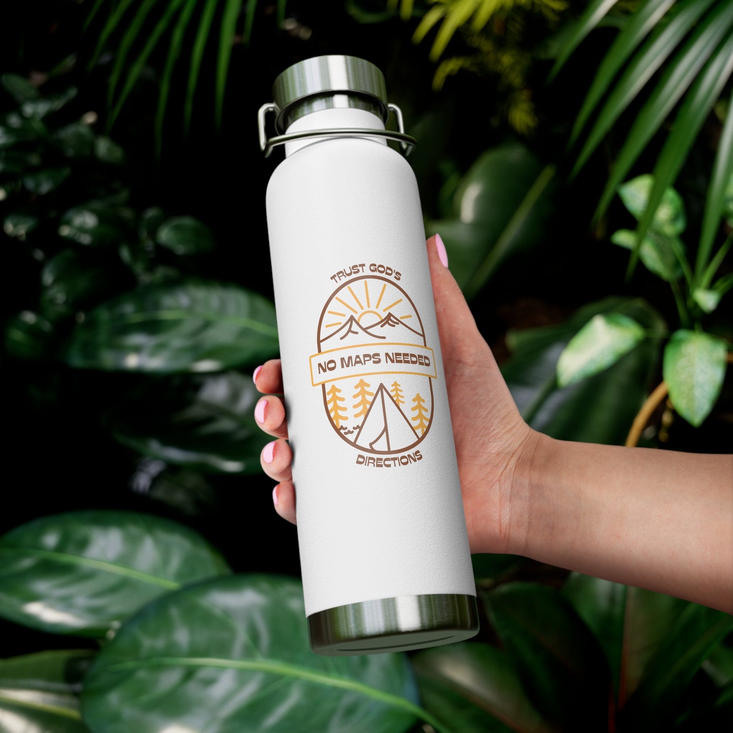 No Maps Needed Copper Vacuum Insulated Bottle, 22oz