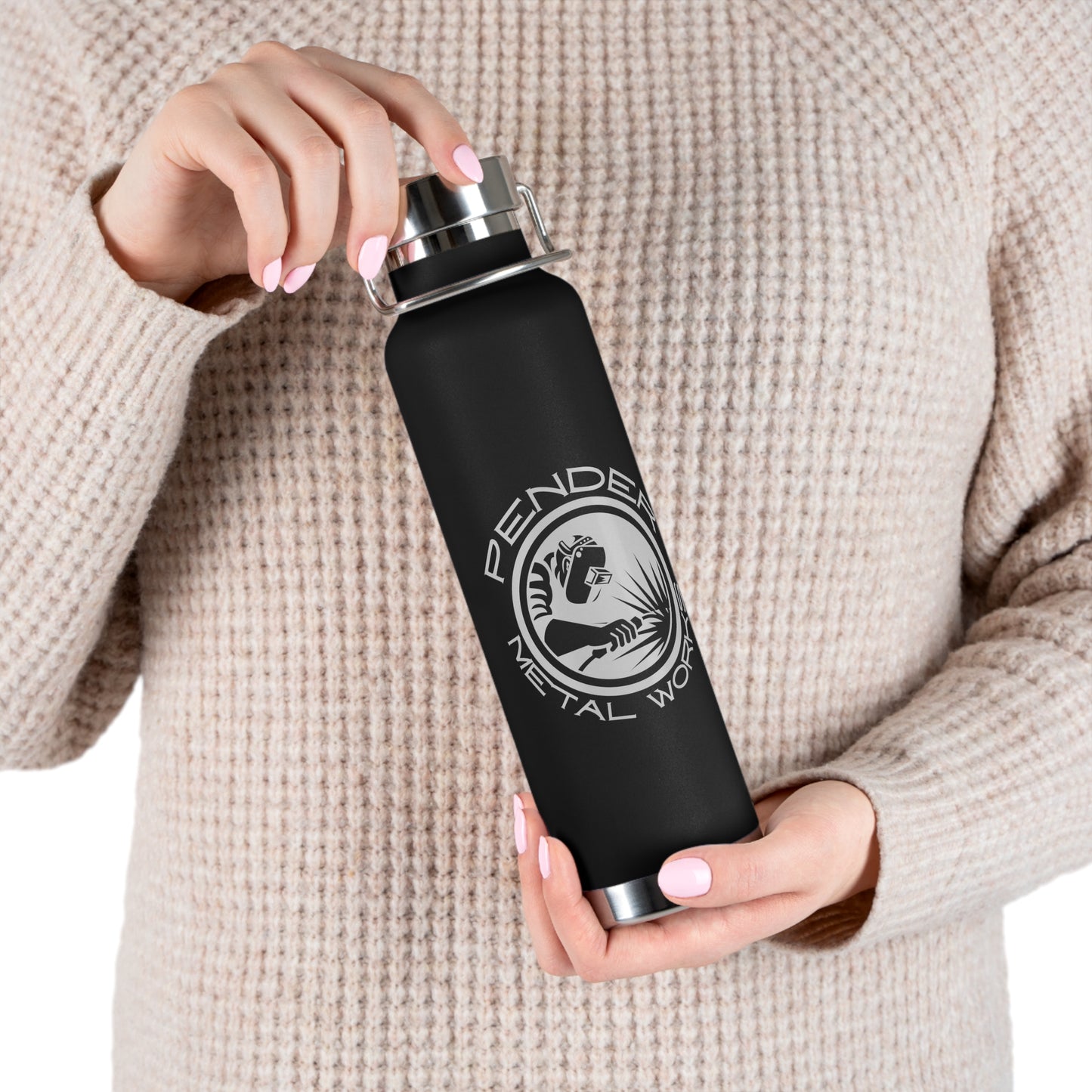 Pender Metal Works Copper Vacuum Insulated Bottle, 22oz