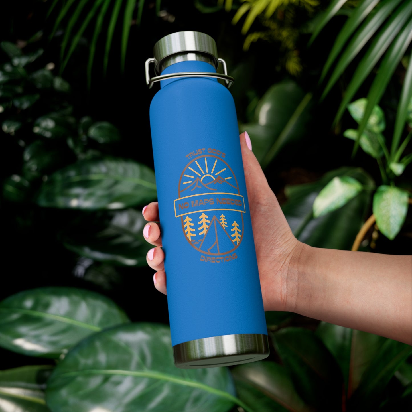 No Maps Needed Copper Vacuum Insulated Bottle, 22oz