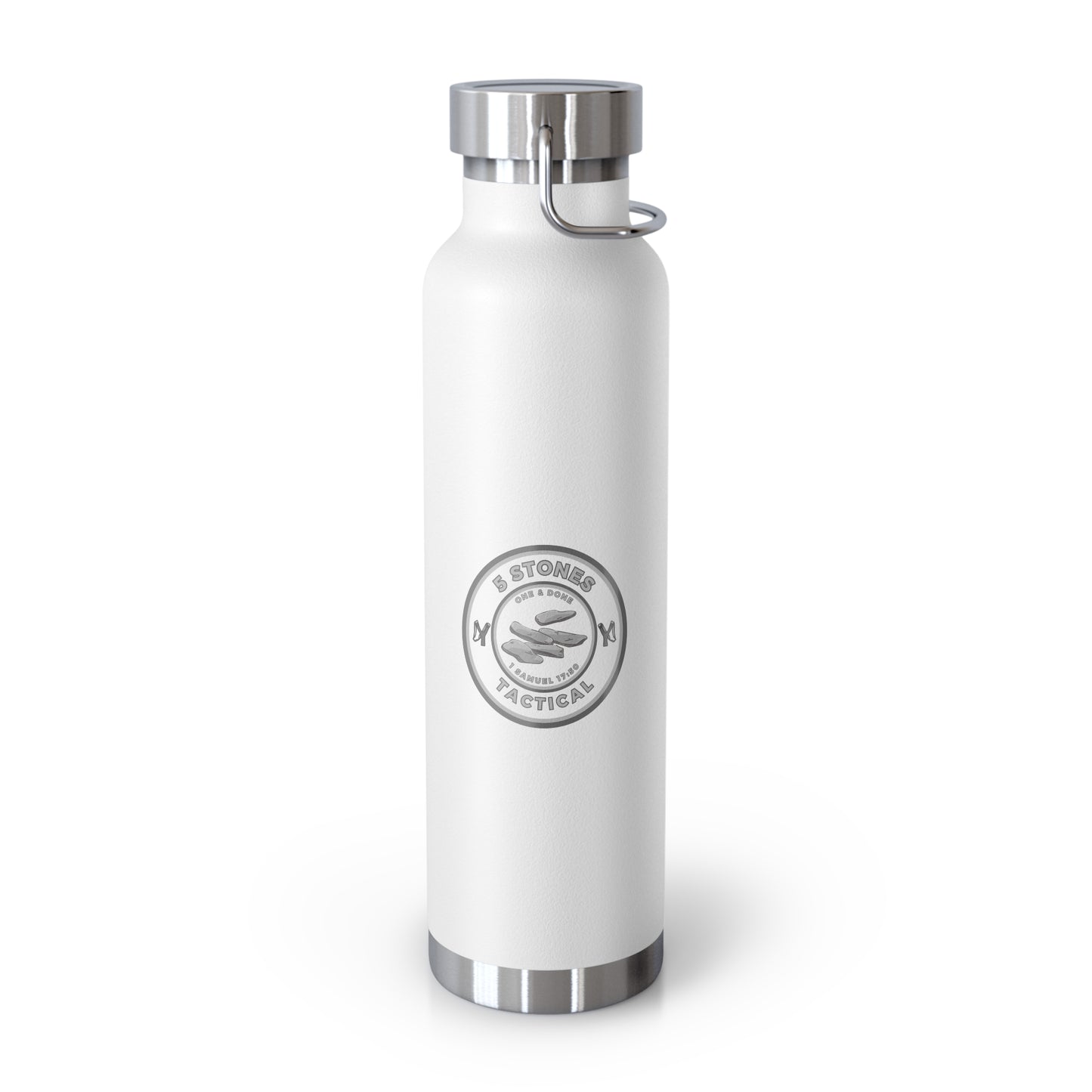 1 Goliath 4 Brothers 5 Stones / 5 Stones Tactical Copper Vacuum Insulated Bottle, 22oz