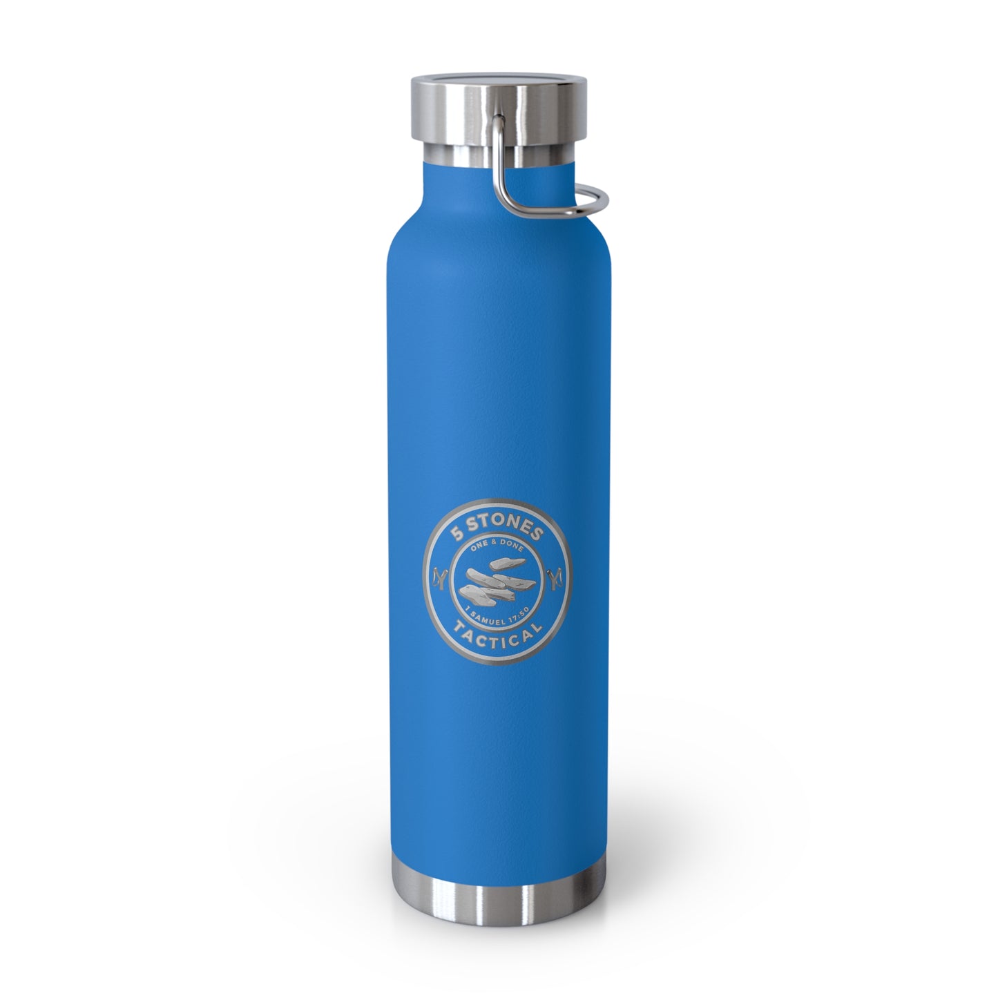1 Goliath 4 Brothers 5 Stones / 5 Stones Tactical Copper Vacuum Insulated Bottle, 22oz
