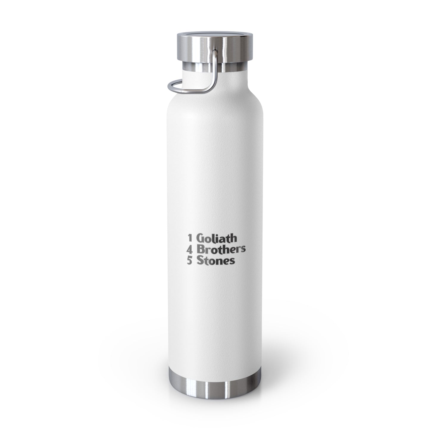 1 Goliath 4 Brothers 5 Stones / 5 Stones Tactical Copper Vacuum Insulated Bottle, 22oz