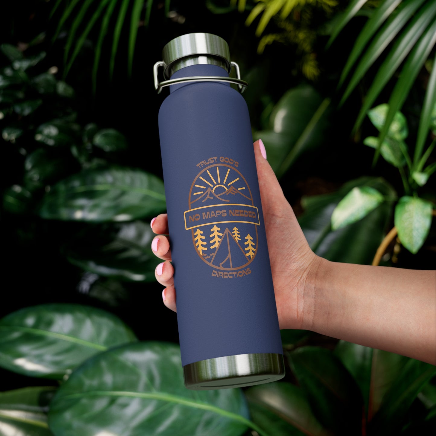 No Maps Needed Copper Vacuum Insulated Bottle, 22oz