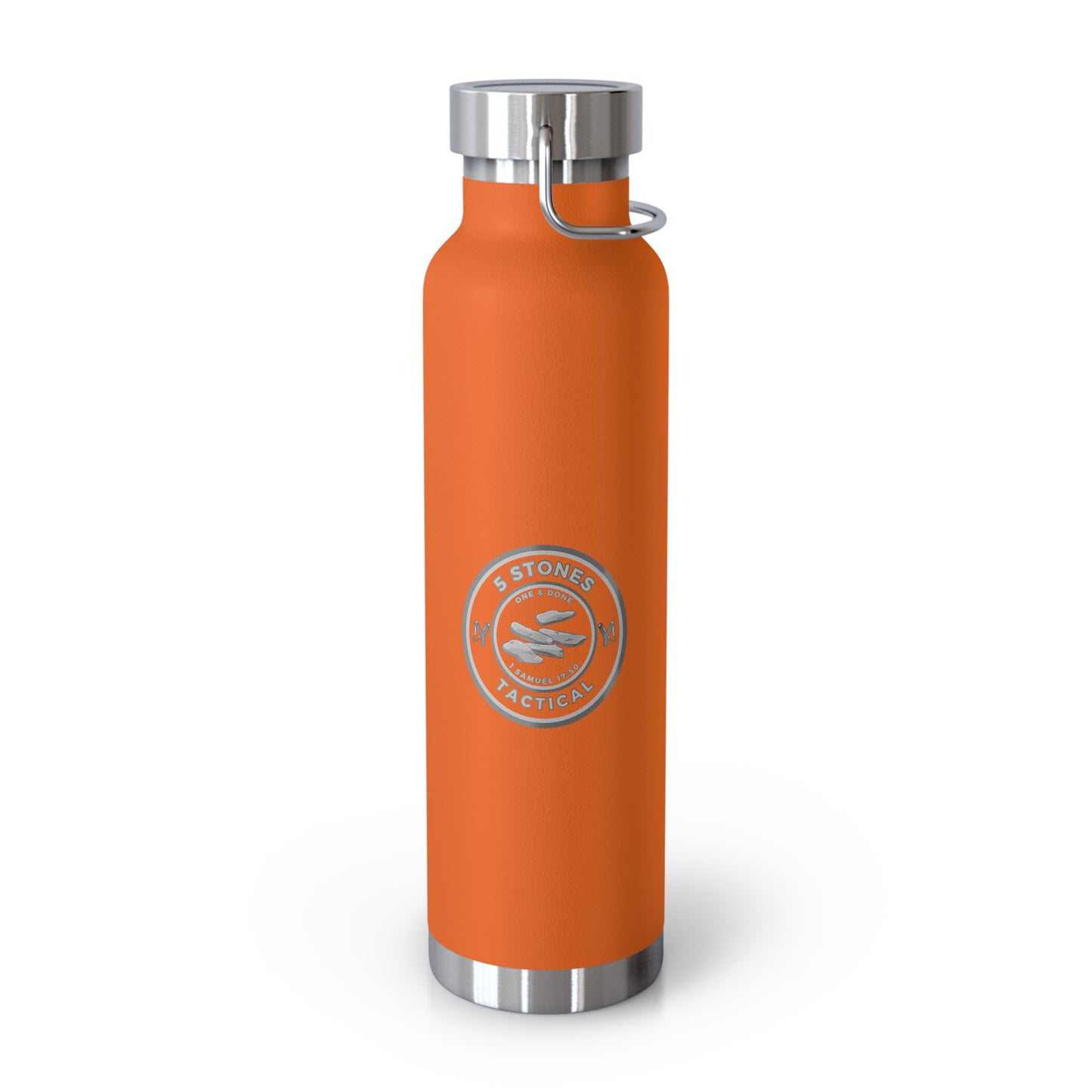 1 Goliath 4 Brothers 5 Stones / 5 Stones Tactical Copper Vacuum Insulated Bottle, 22oz