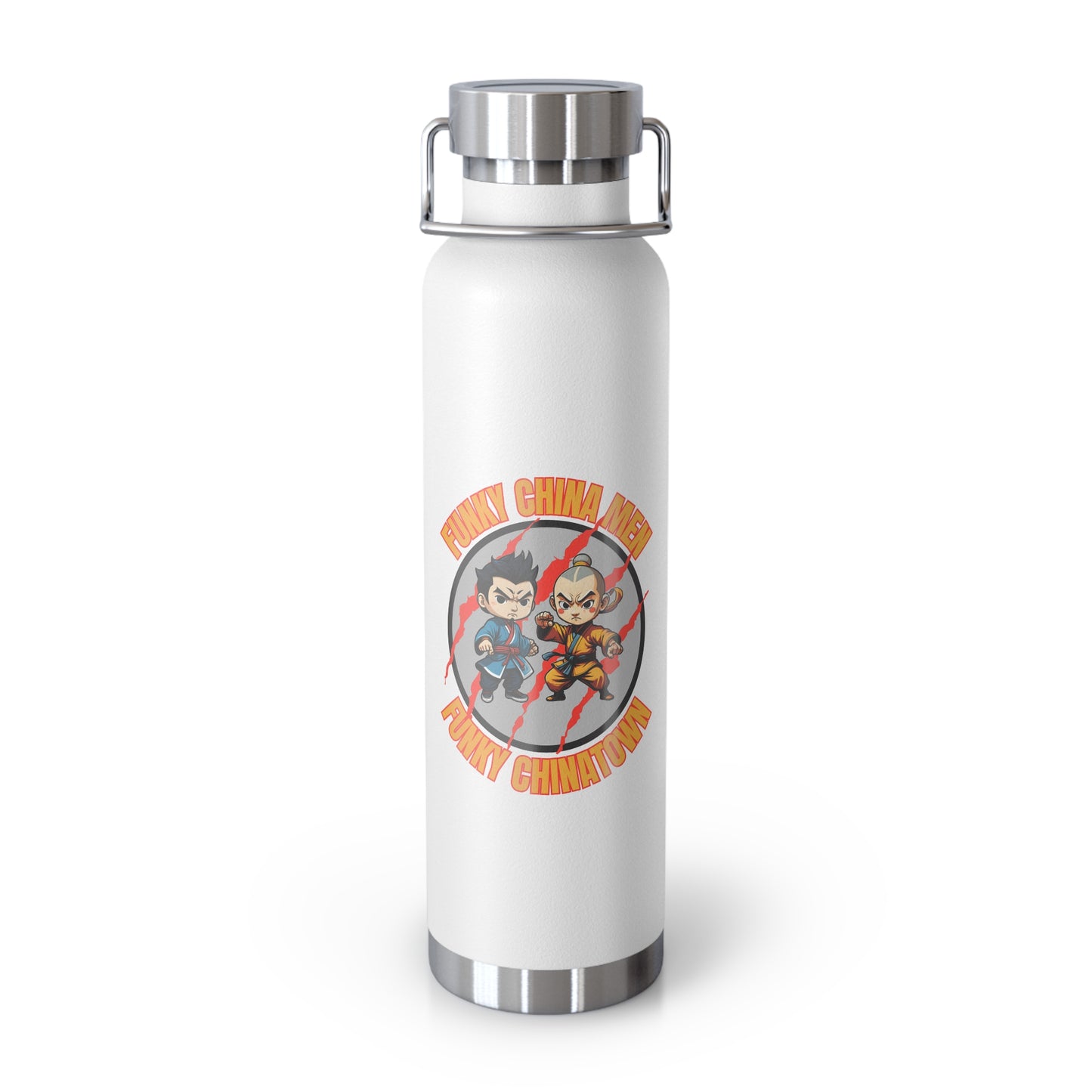Funky China Men Funky China Town Copper Vacuum Insulated Bottle, 22oz