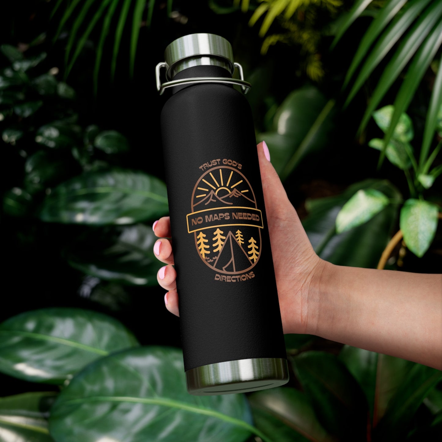 No Maps Needed Copper Vacuum Insulated Bottle, 22oz