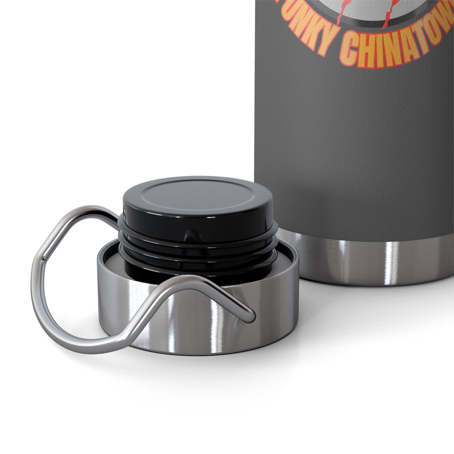 Funky China Men Funky China Town Copper Vacuum Insulated Bottle, 22oz