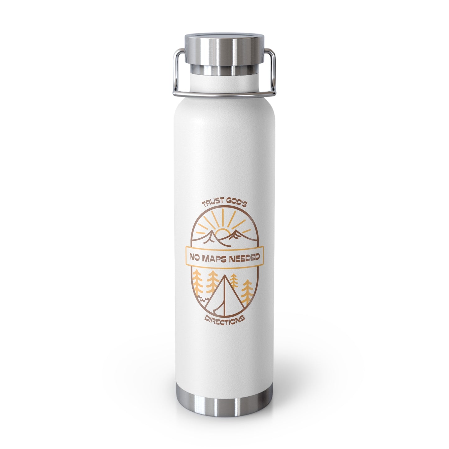 No Maps Needed Copper Vacuum Insulated Bottle, 22oz