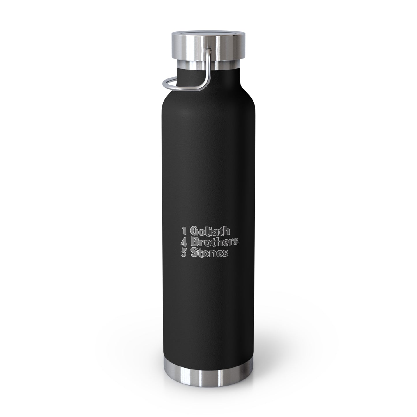 1 Goliath 4 Brothers 5 Stones / 5 Stones Tactical Copper Vacuum Insulated Bottle, 22oz
