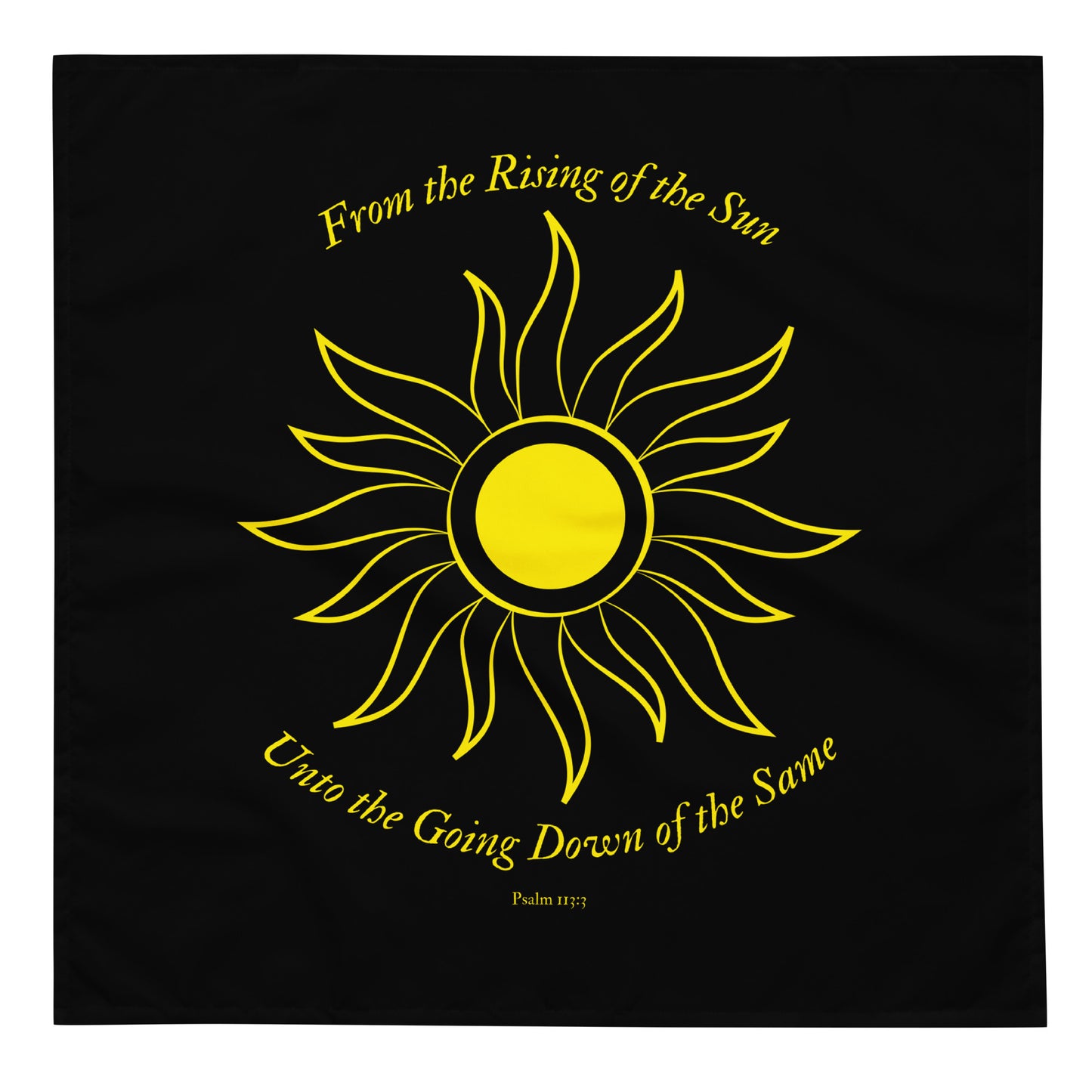 From the Rising of the Sun Unto the Going Down of the Same All-over print bandana