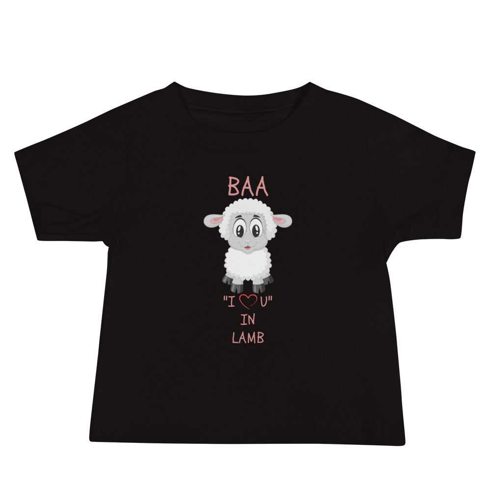 BAA "I LOVE U" IN LAMB Baby Jersey Short Sleeve Tee