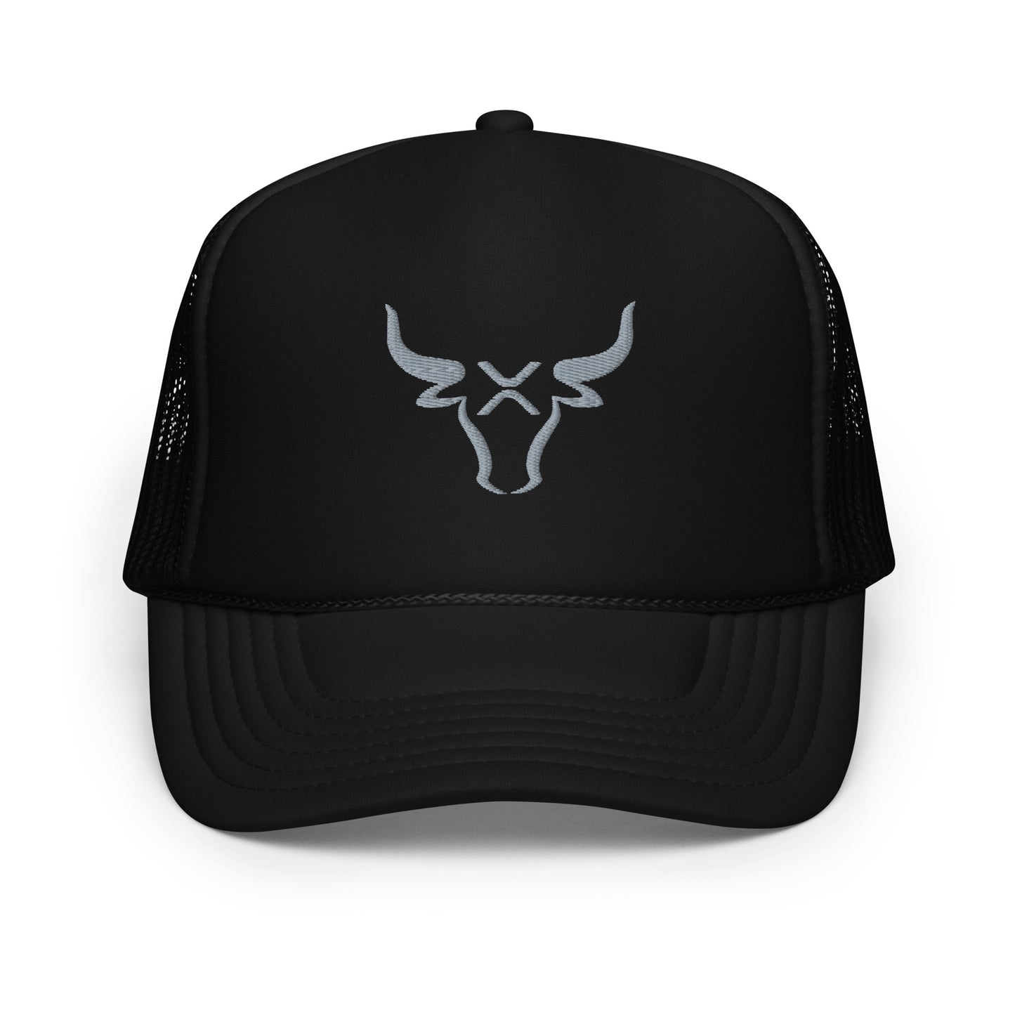 XRP BULL Silver Foam trucker hat