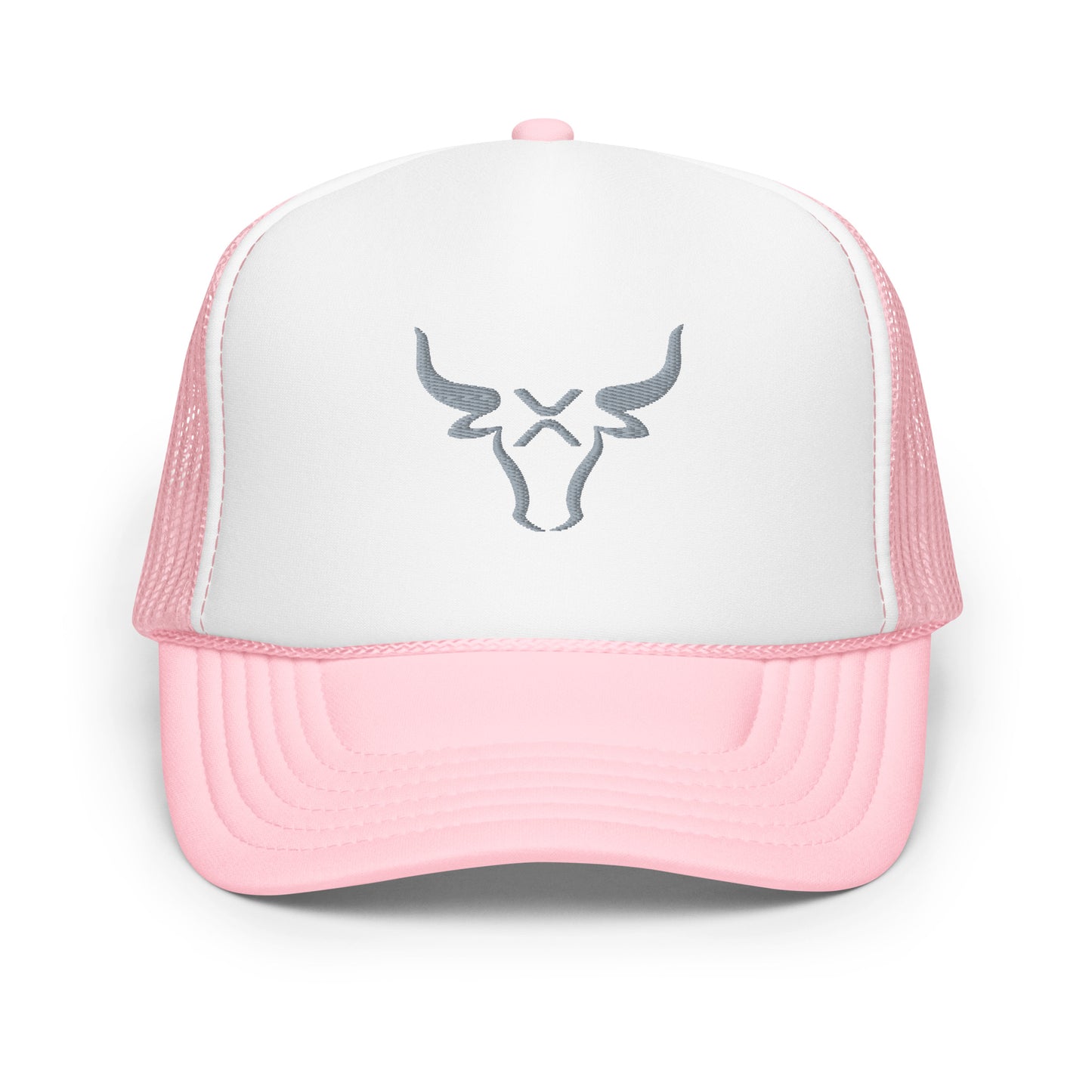 XRP BULL Silver Foam trucker hat
