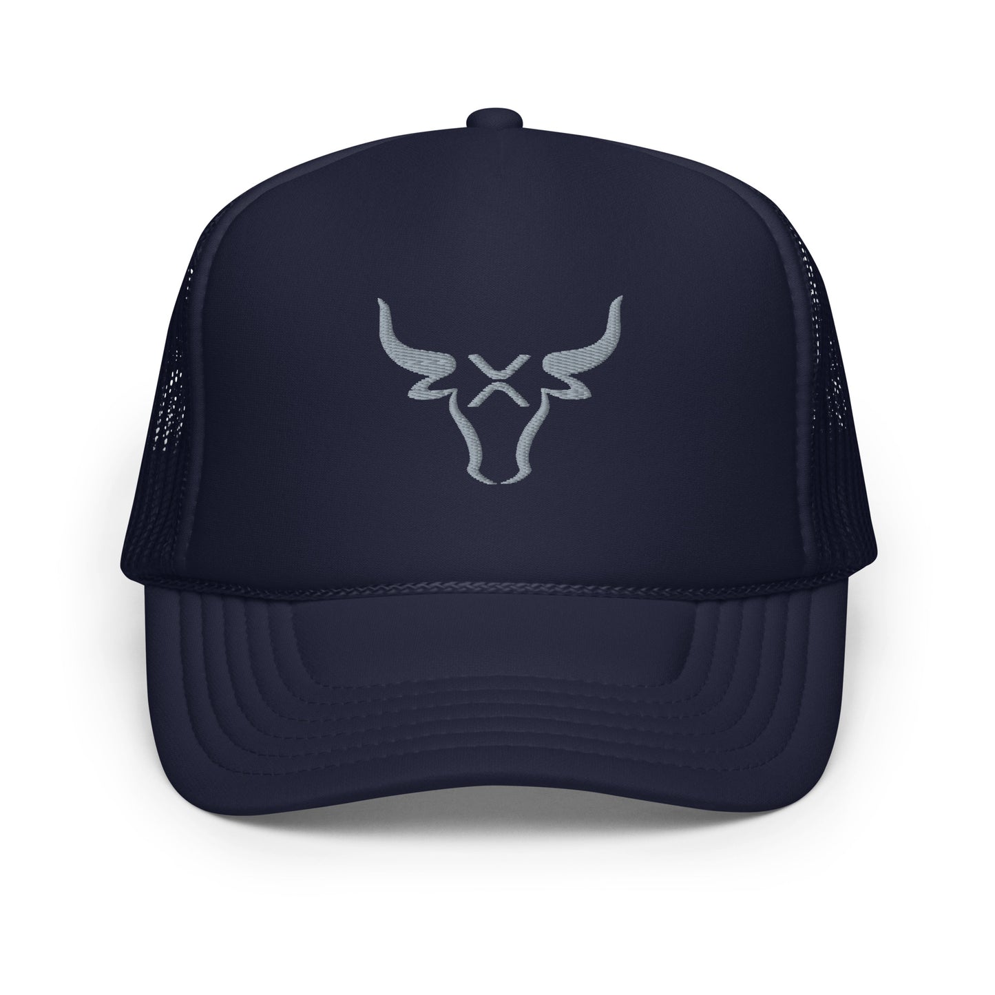 XRP BULL Silver Foam trucker hat