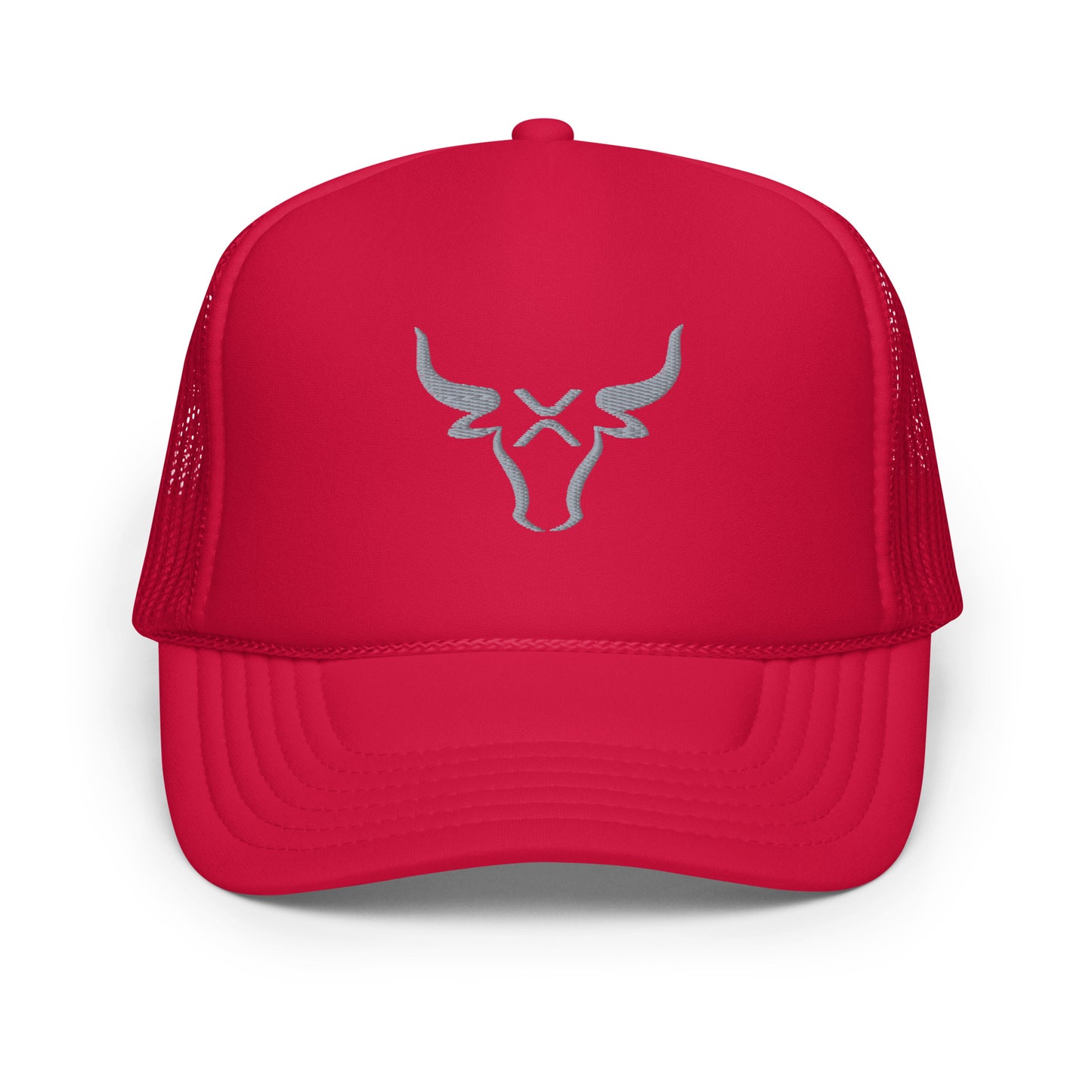 XRP BULL Silver Foam trucker hat