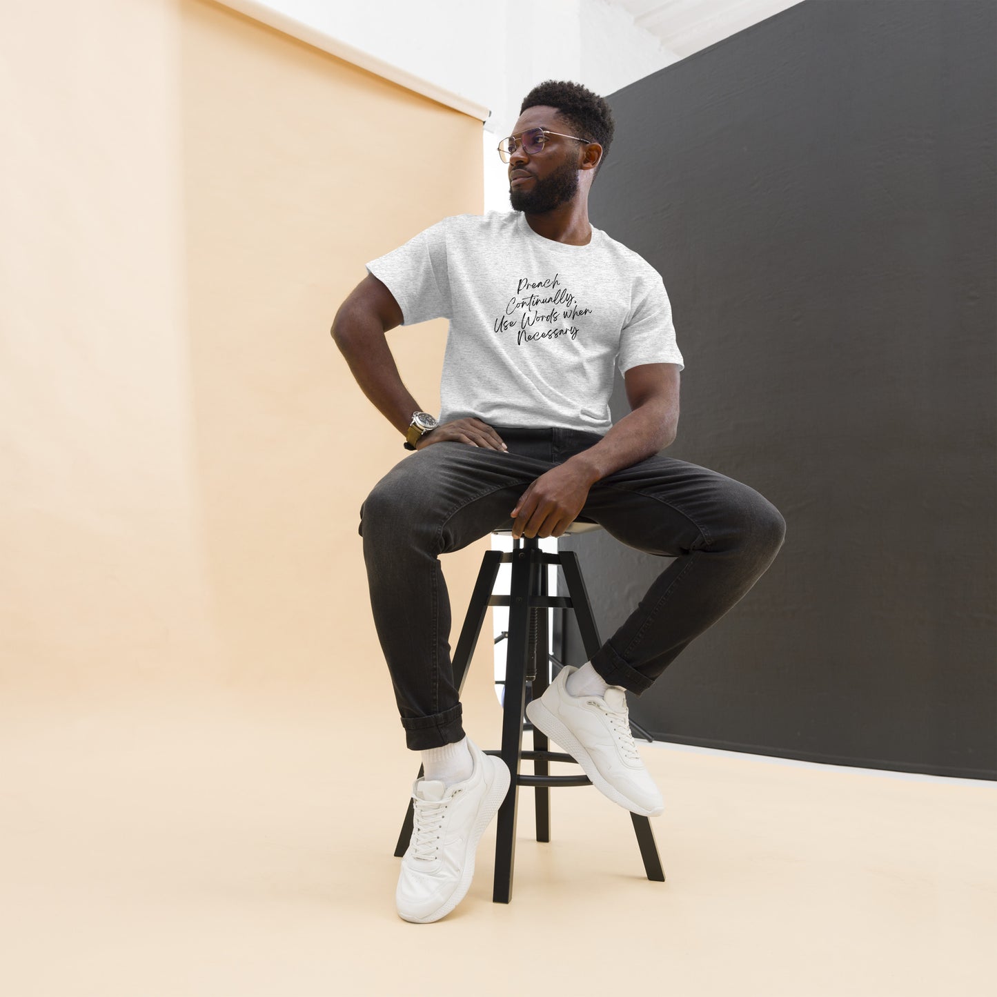 Preach Continually, Use Words When Necessary Men's classic tee