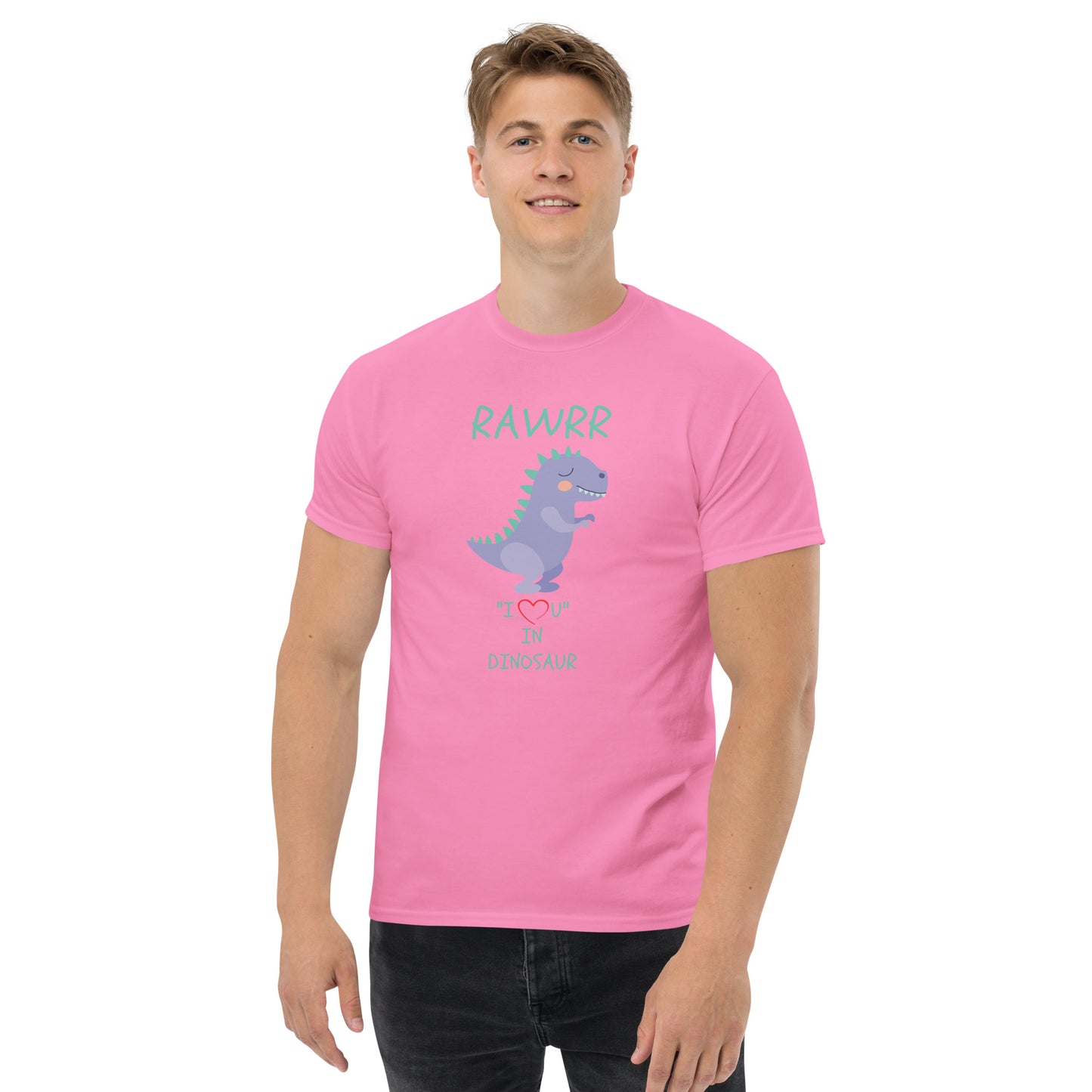 RAWRR "I Love You" In Dinosaur Men's classic tee