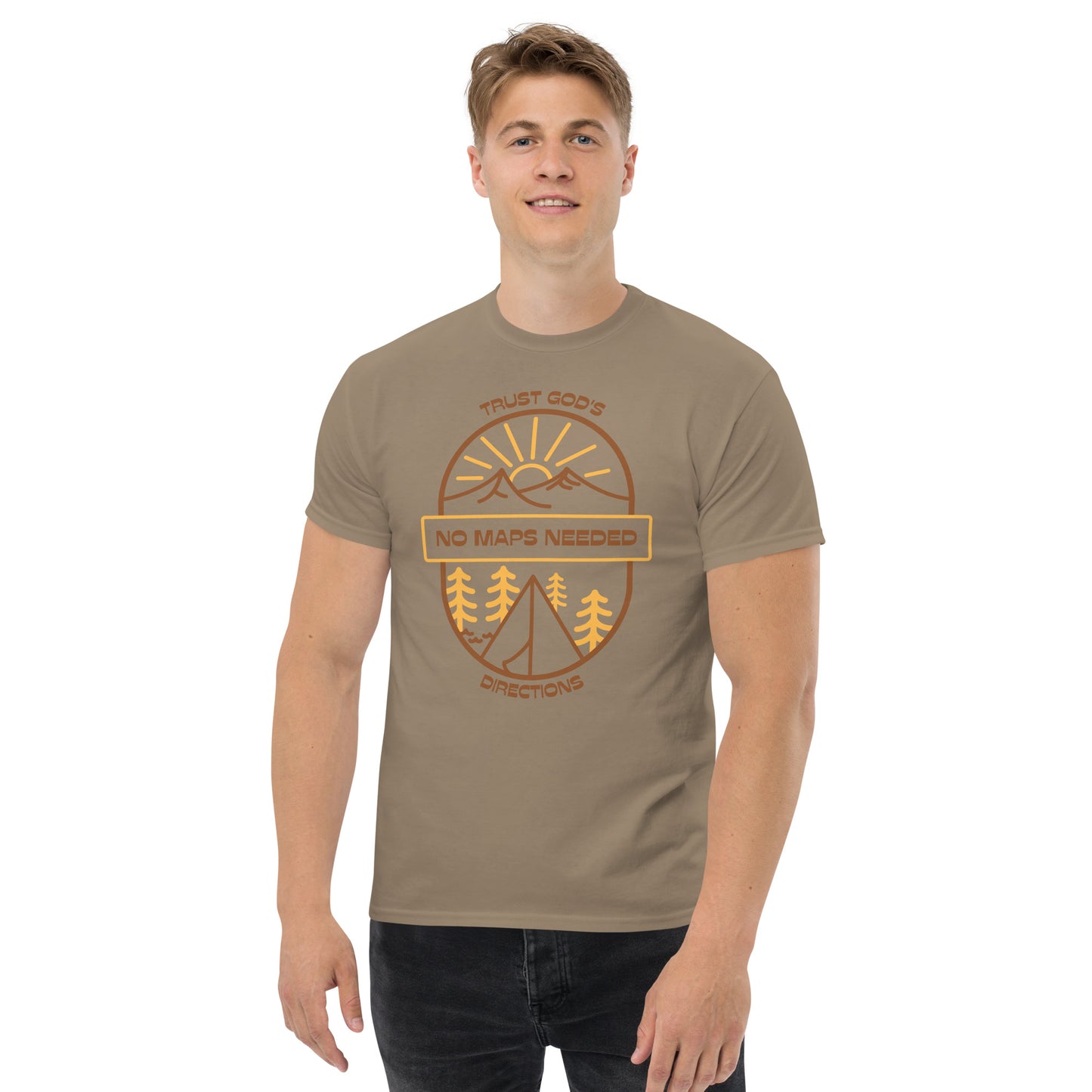 NO MAPS NEEDED - TRUST GOD'S DIRECTIONS Men's Classic Tee