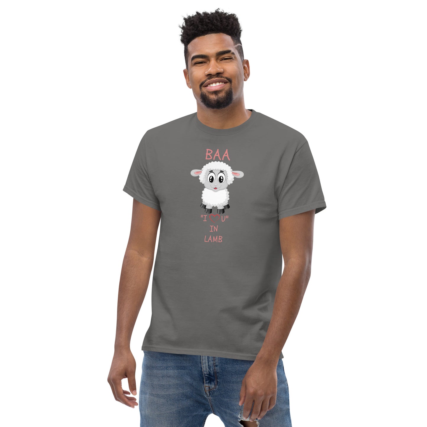 BAA "I LOVE U" IN LAMB Men's classic tee
