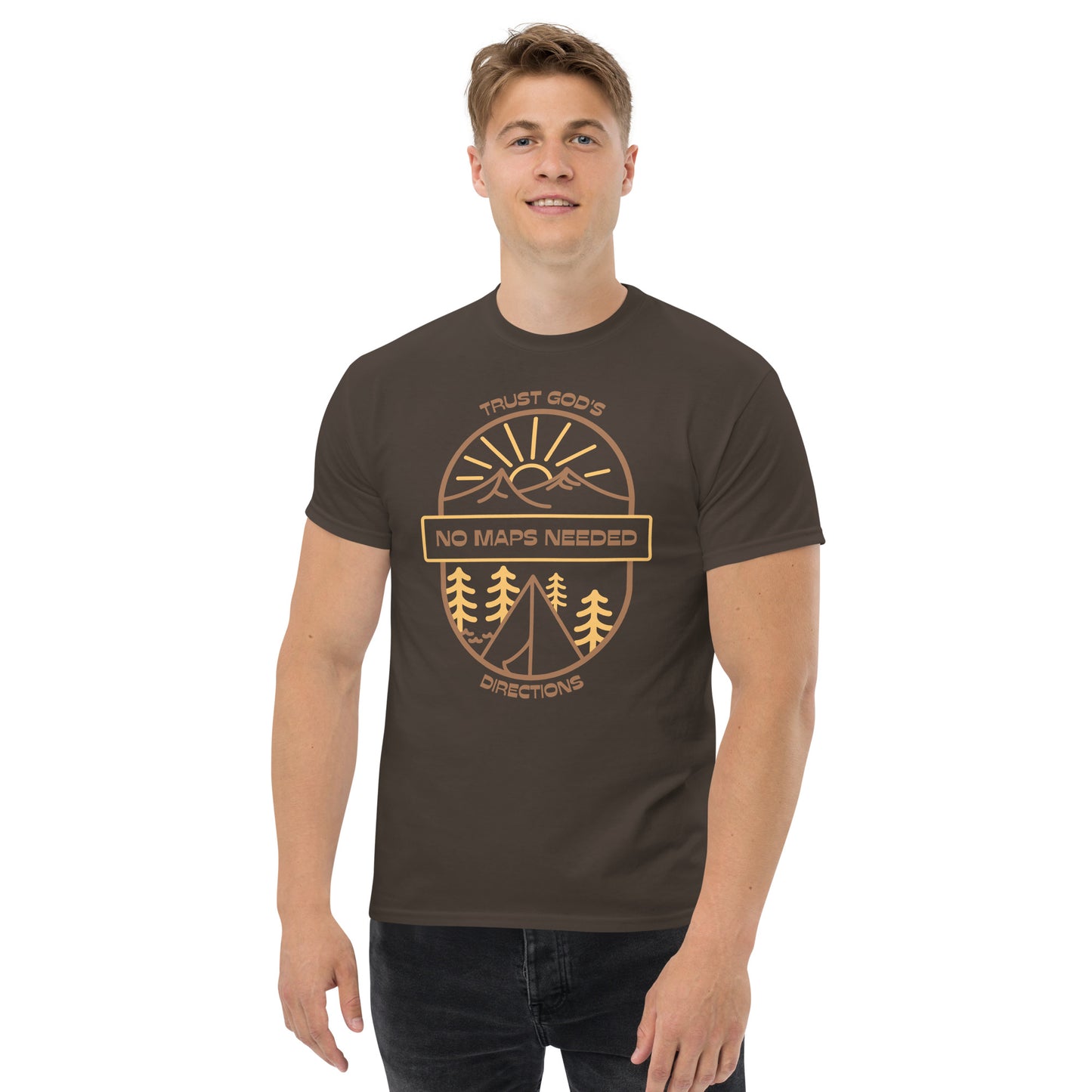 NO MAPS NEEDED - TRUST GOD'S DIRECTIONS Men's Classic Tee