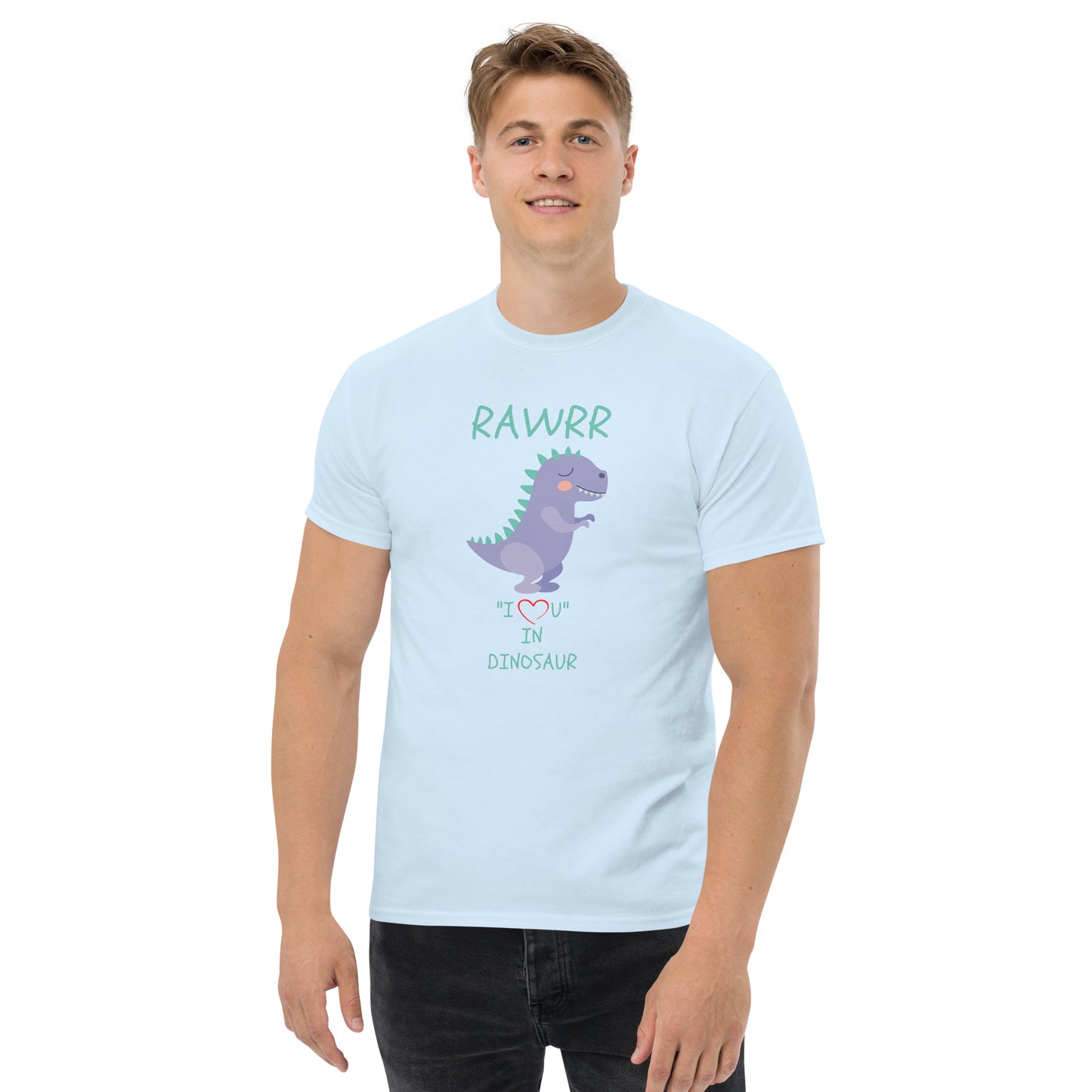 RAWRR "I Love You" In Dinosaur Men's classic tee