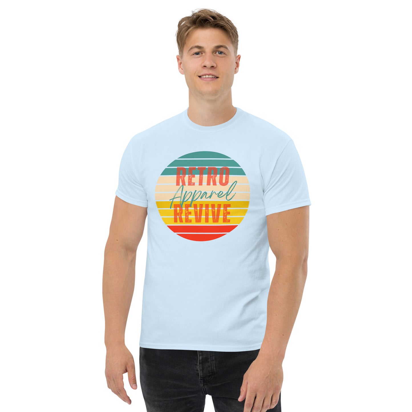 Retro Revive Apparel Rainbow Sun Men's classic tee