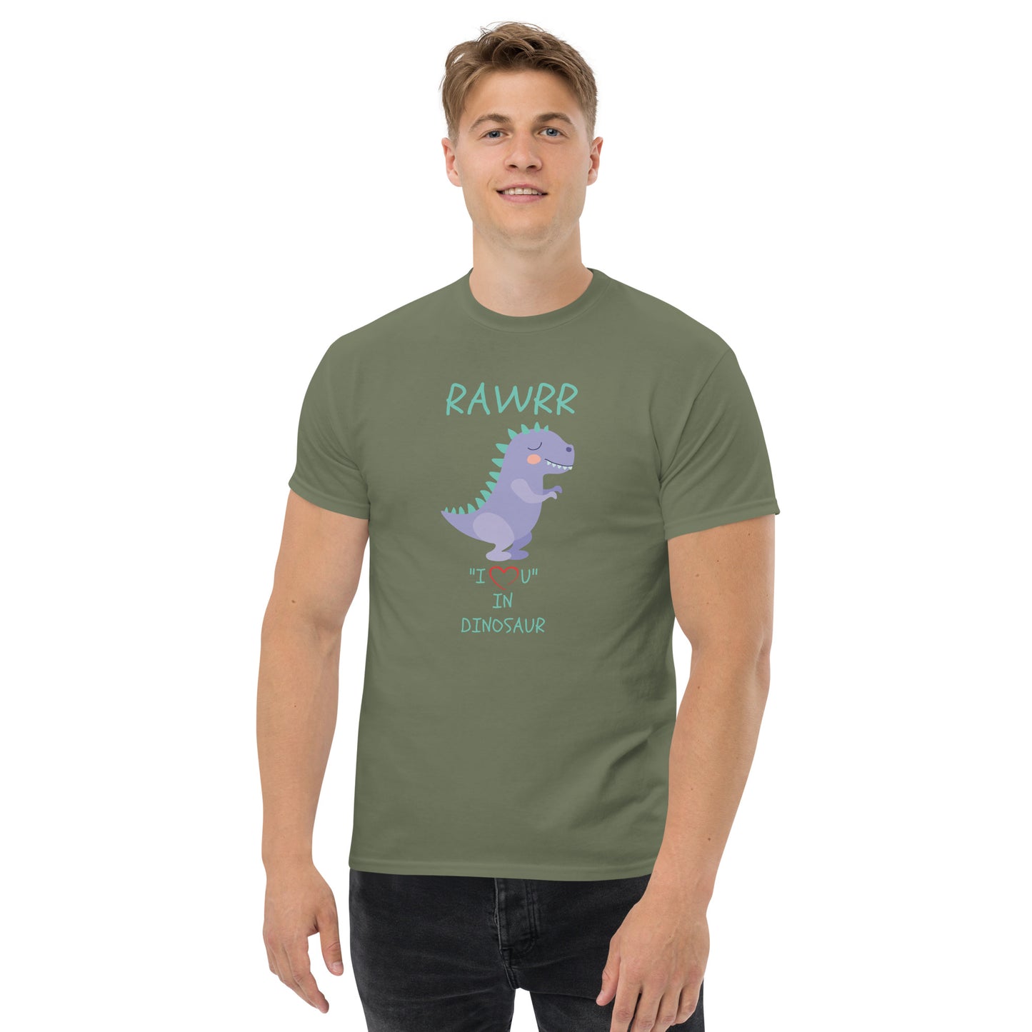 RAWRR "I Love You" In Dinosaur Men's classic tee