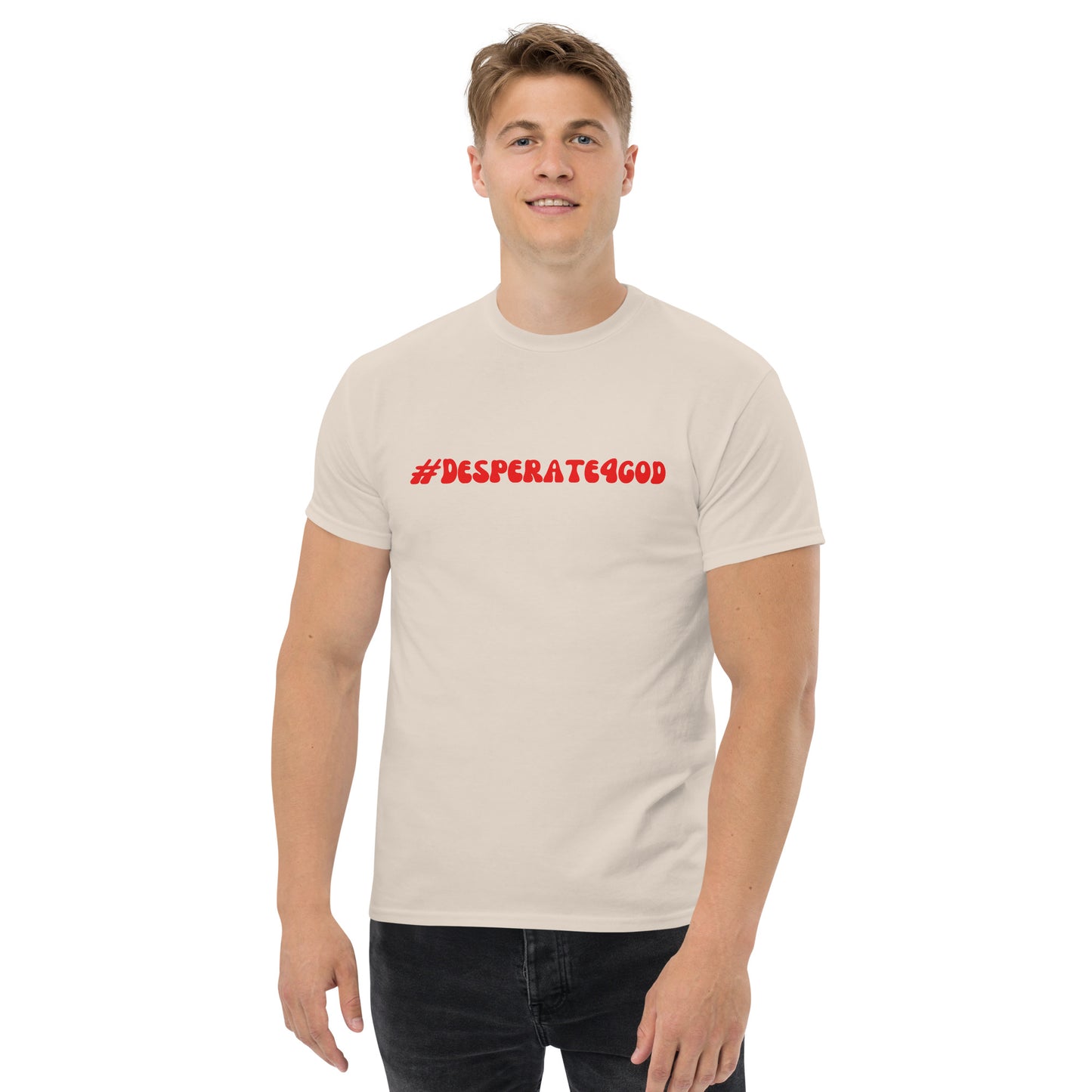 #Desperate4God Men's classic tee