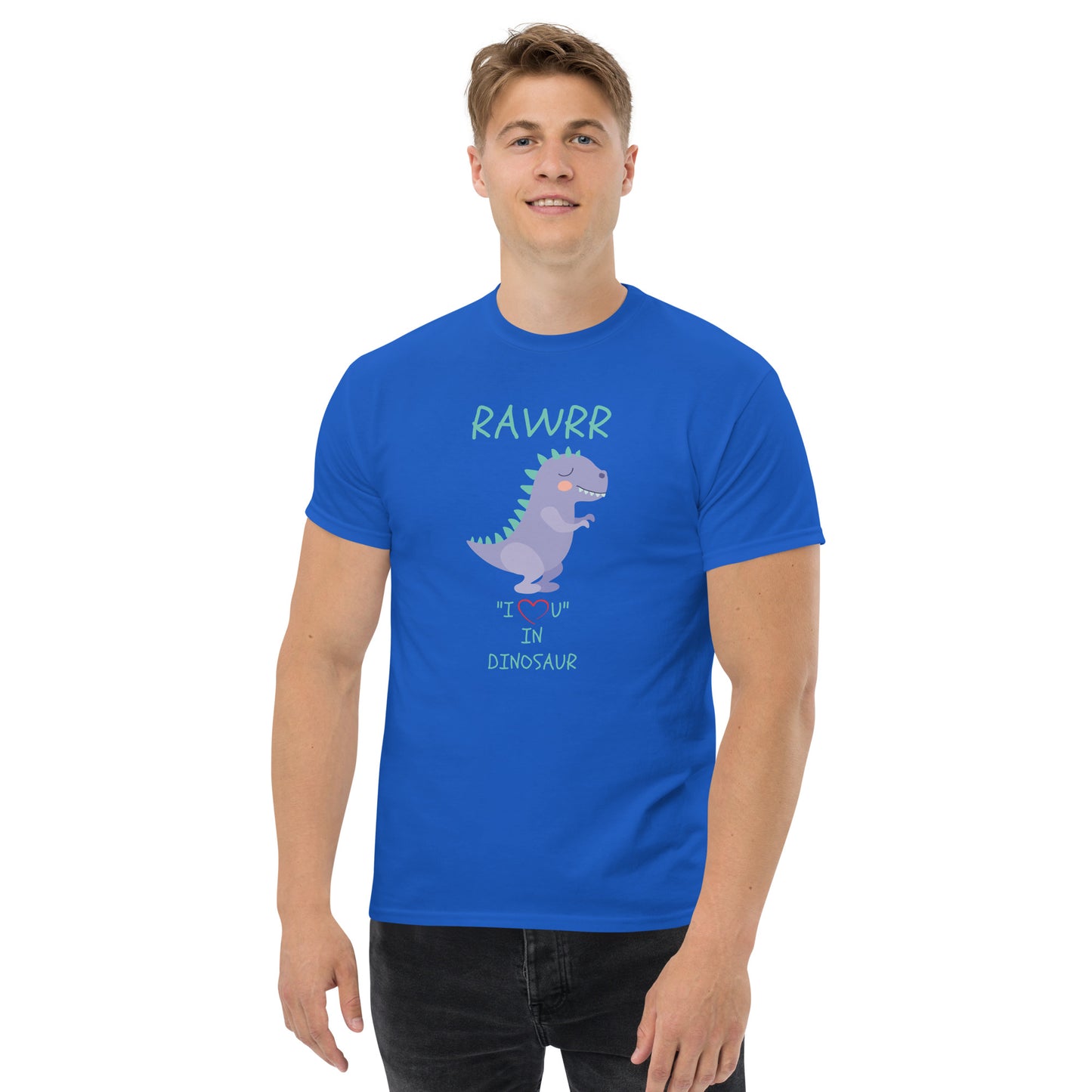 RAWRR "I Love You" In Dinosaur Men's classic tee