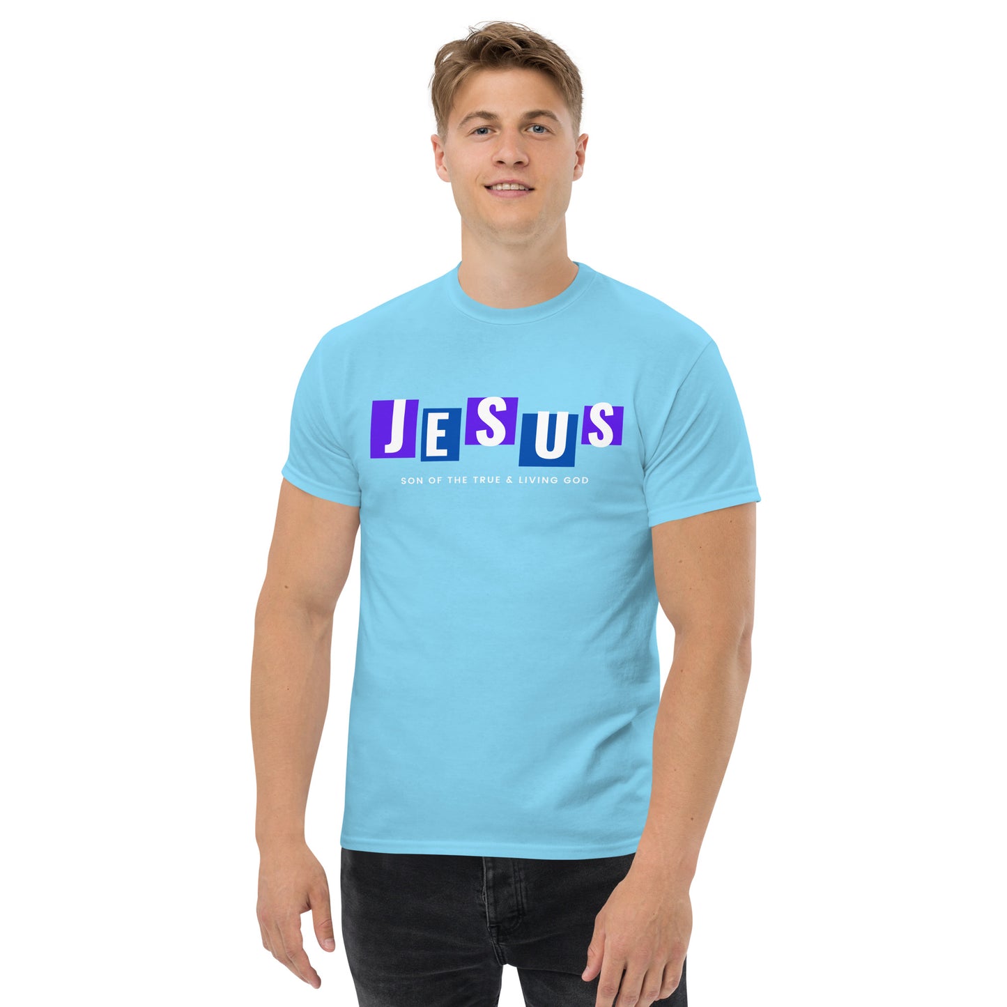 JESUS SON OF THE TRUE & LIVING GOD Men's classic tee
