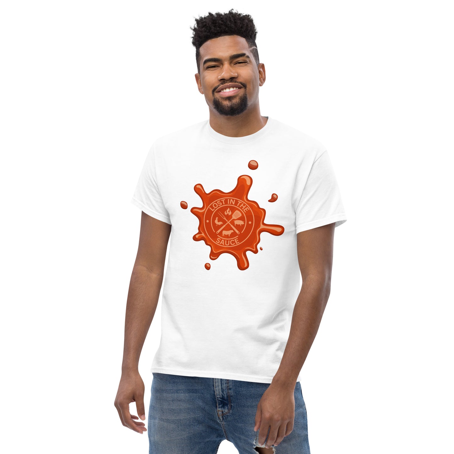 LOST IN THE SAUCE (BBQ) Men's classic tee