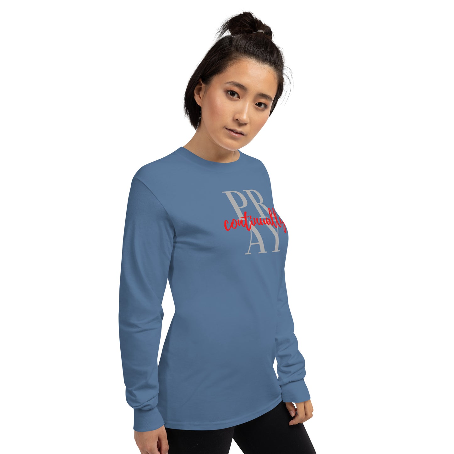 PRAY continually Women’s Long Sleeve Shirt