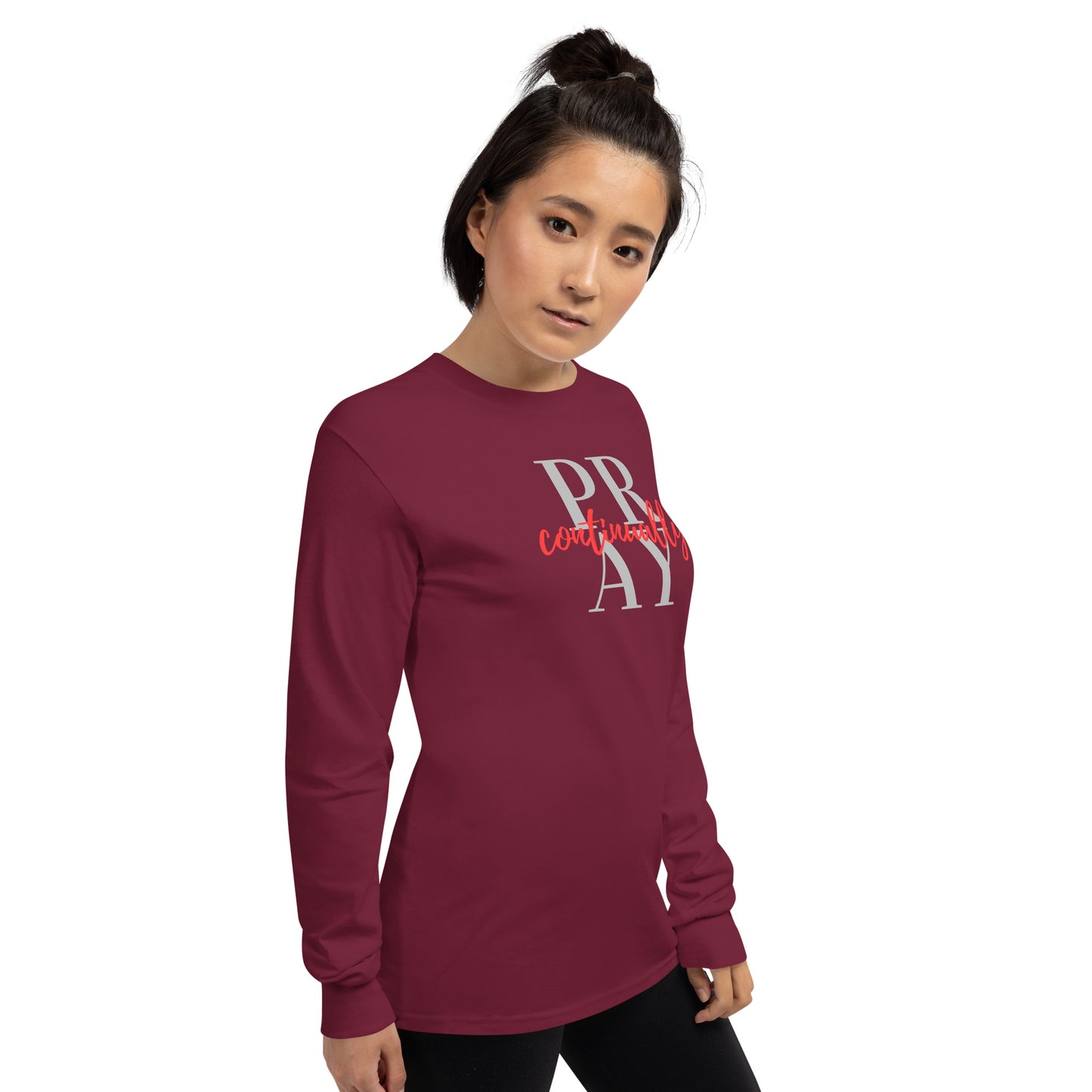 PRAY continually Women’s Long Sleeve Shirt