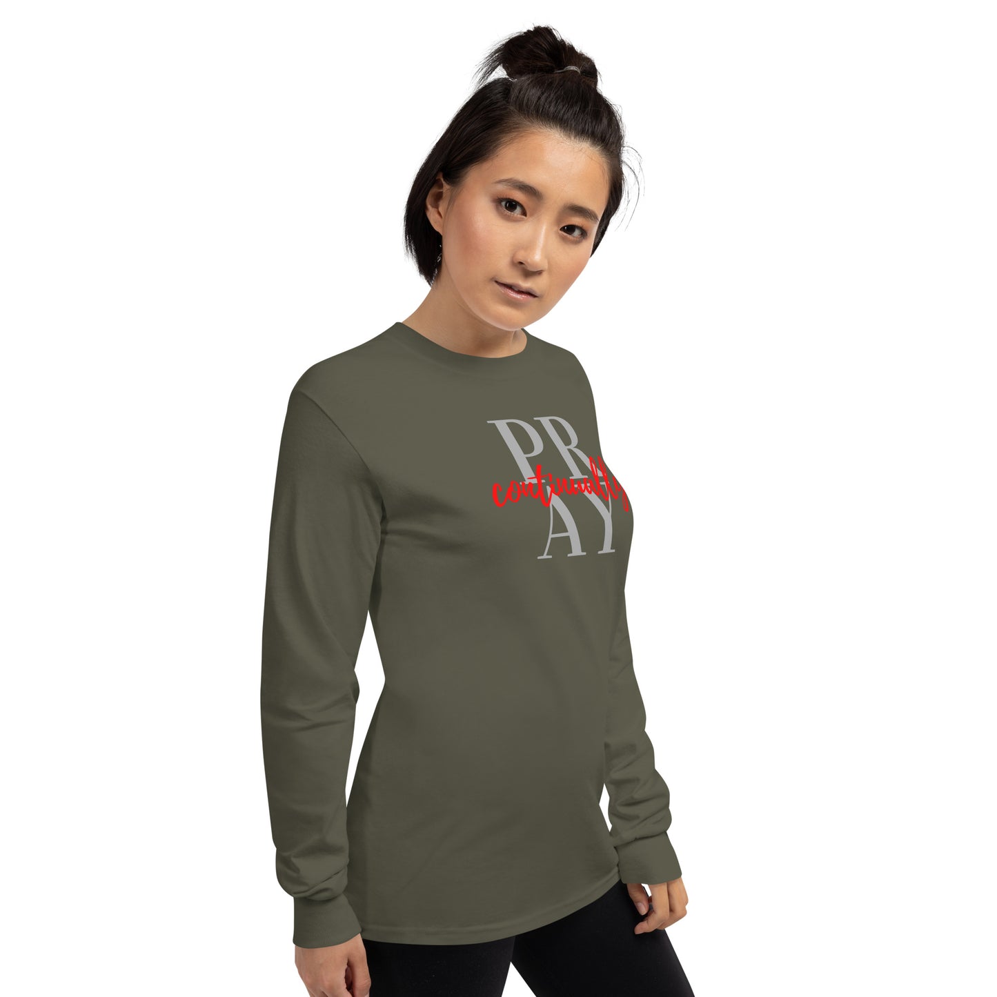 PRAY continually Women’s Long Sleeve Shirt