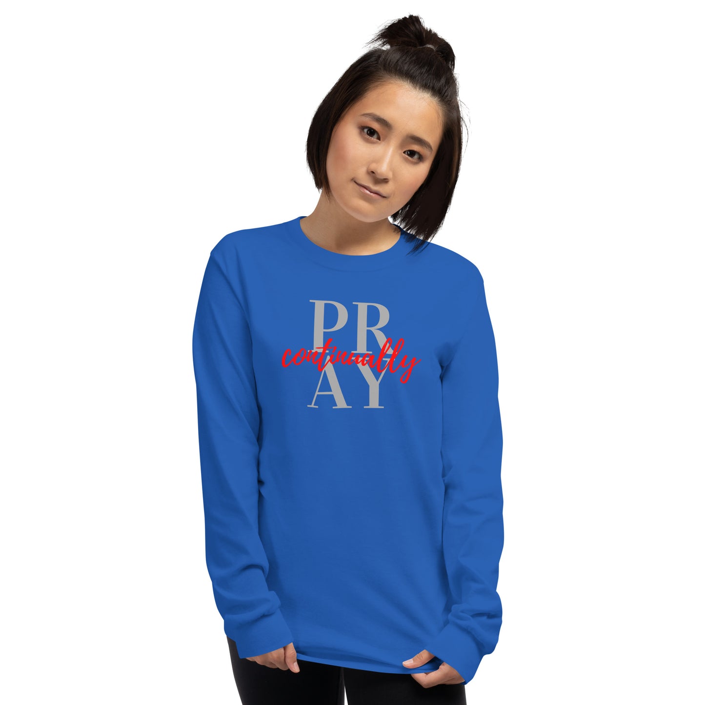 PRAY continually Women’s Long Sleeve Shirt