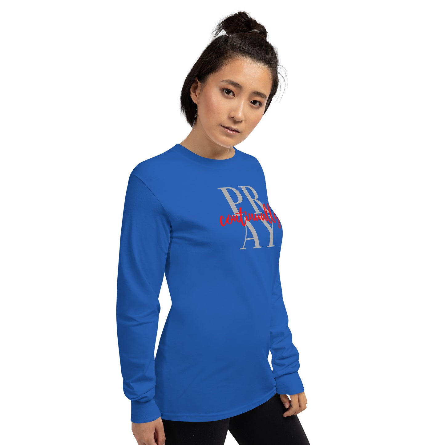 PRAY continually Women’s Long Sleeve Shirt