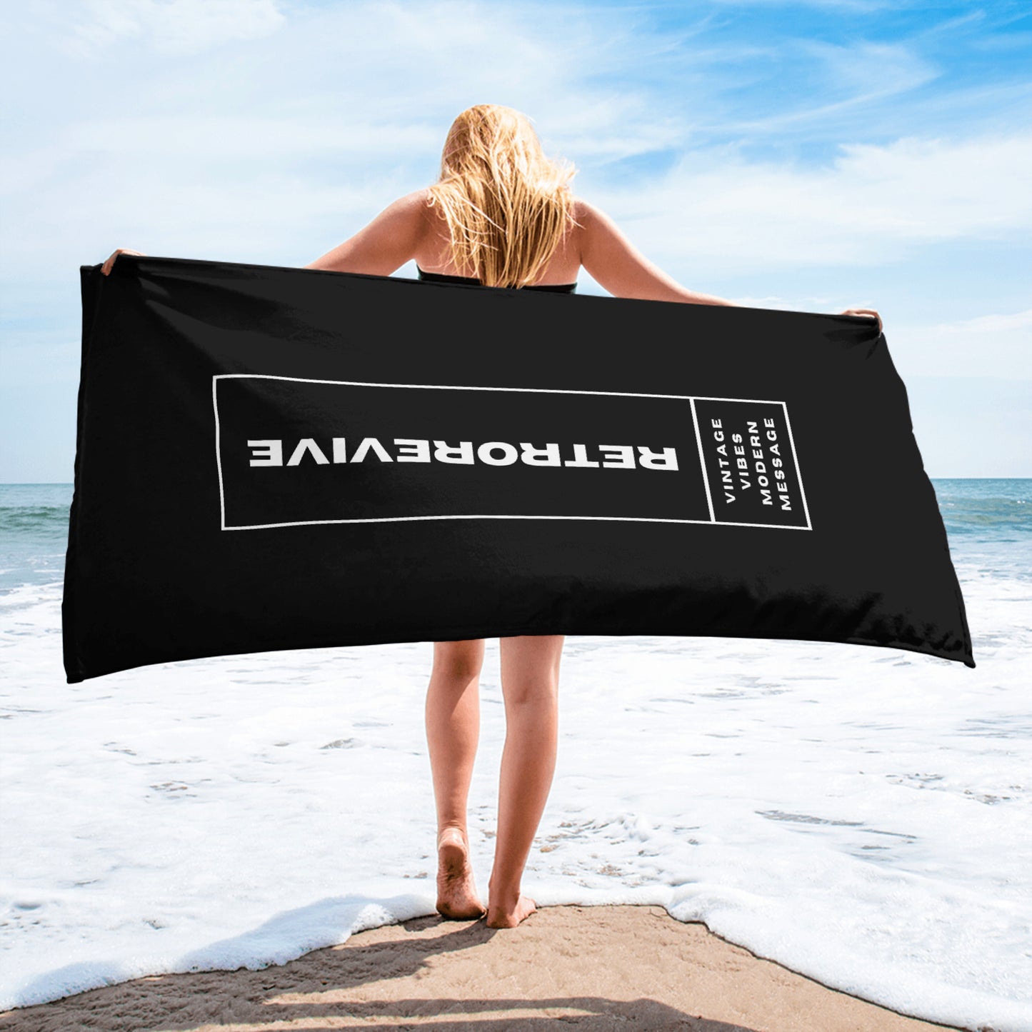 RetroRevive Beach Towel