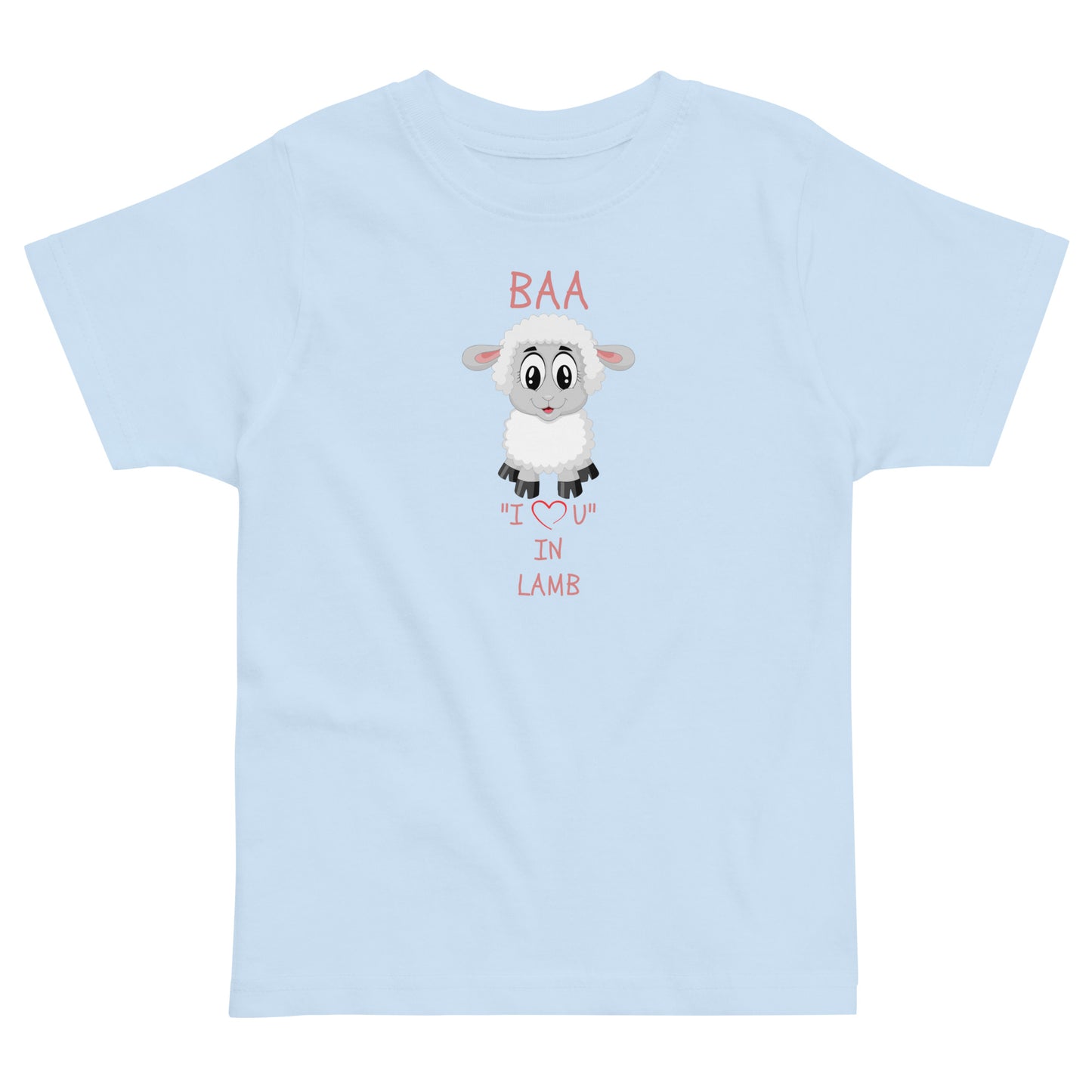 BAA "I LOVE U" IN LAMB Toddler jersey t-shirt