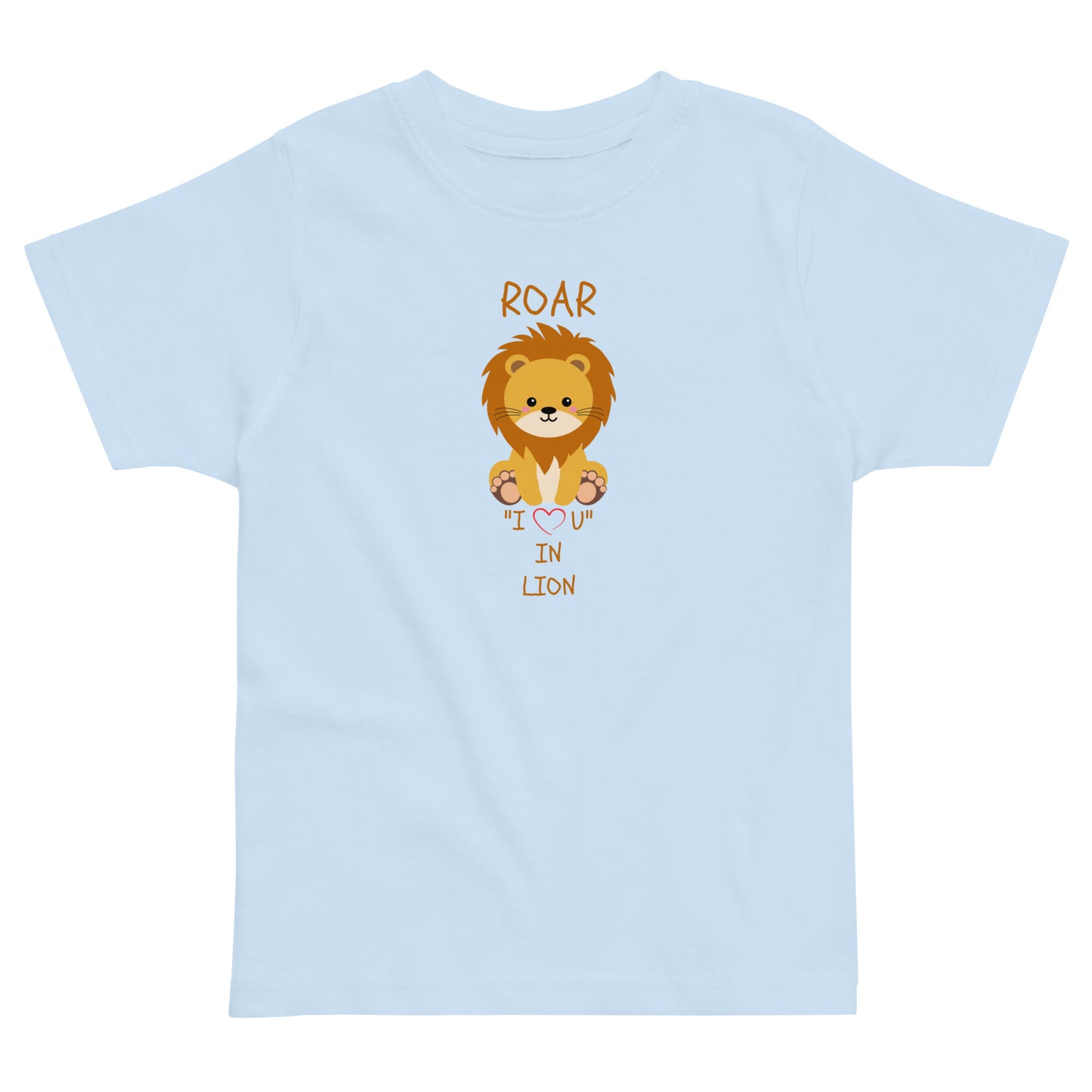ROAR "I LOVE U" IN LION Toddler jersey t-shirt