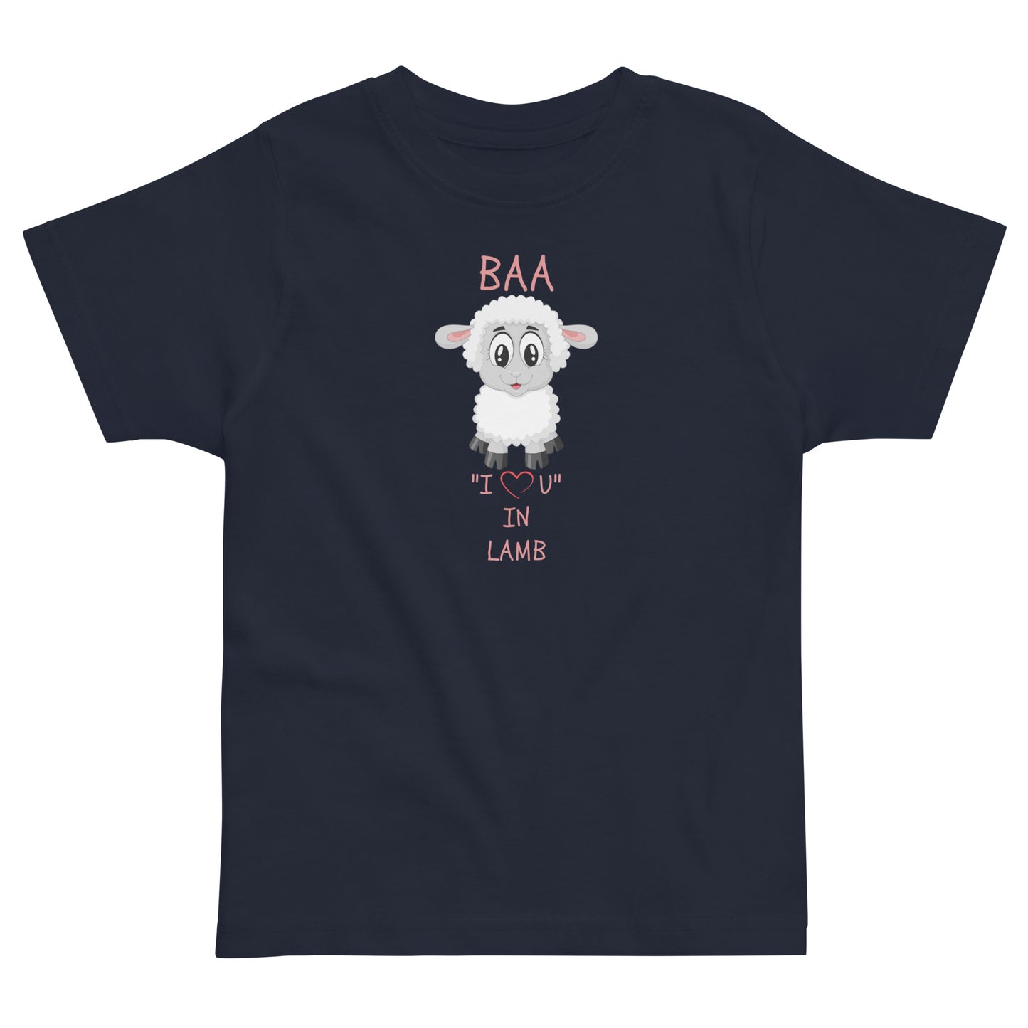 BAA "I LOVE U" IN LAMB Toddler jersey t-shirt