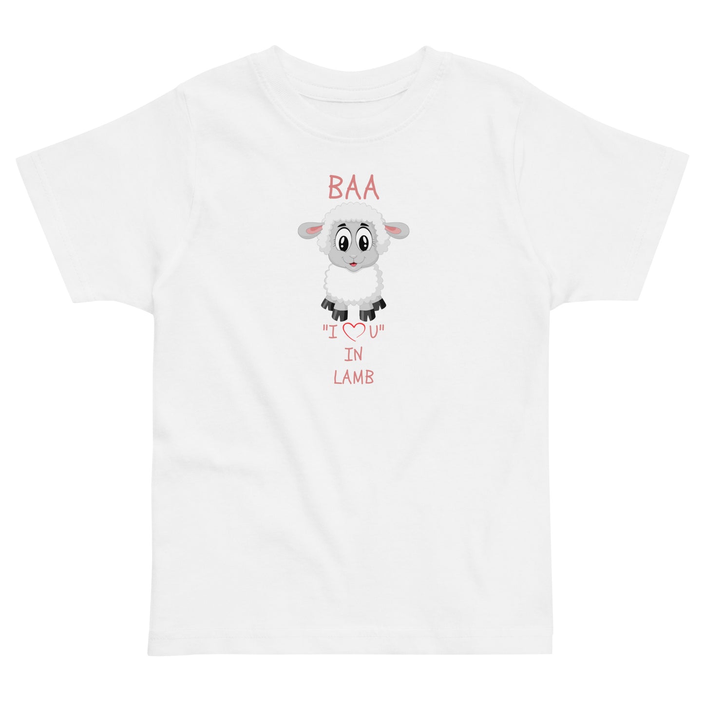 BAA "I LOVE U" IN LAMB Toddler jersey t-shirt