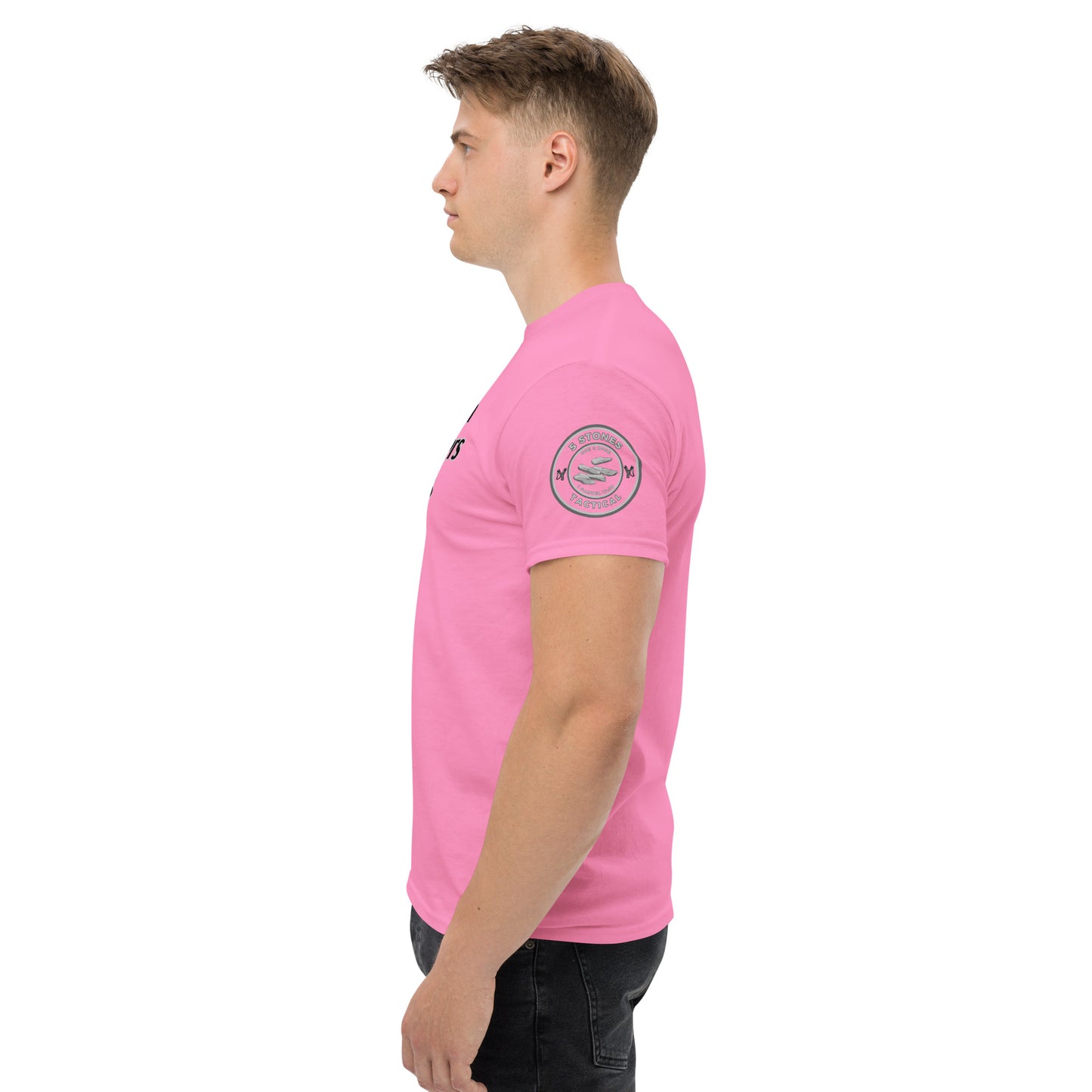 1 Goliath 4 Brothers 5 Stones (Chest) 5 Stones Tactical (Left Arm) Unisex Classic Tee