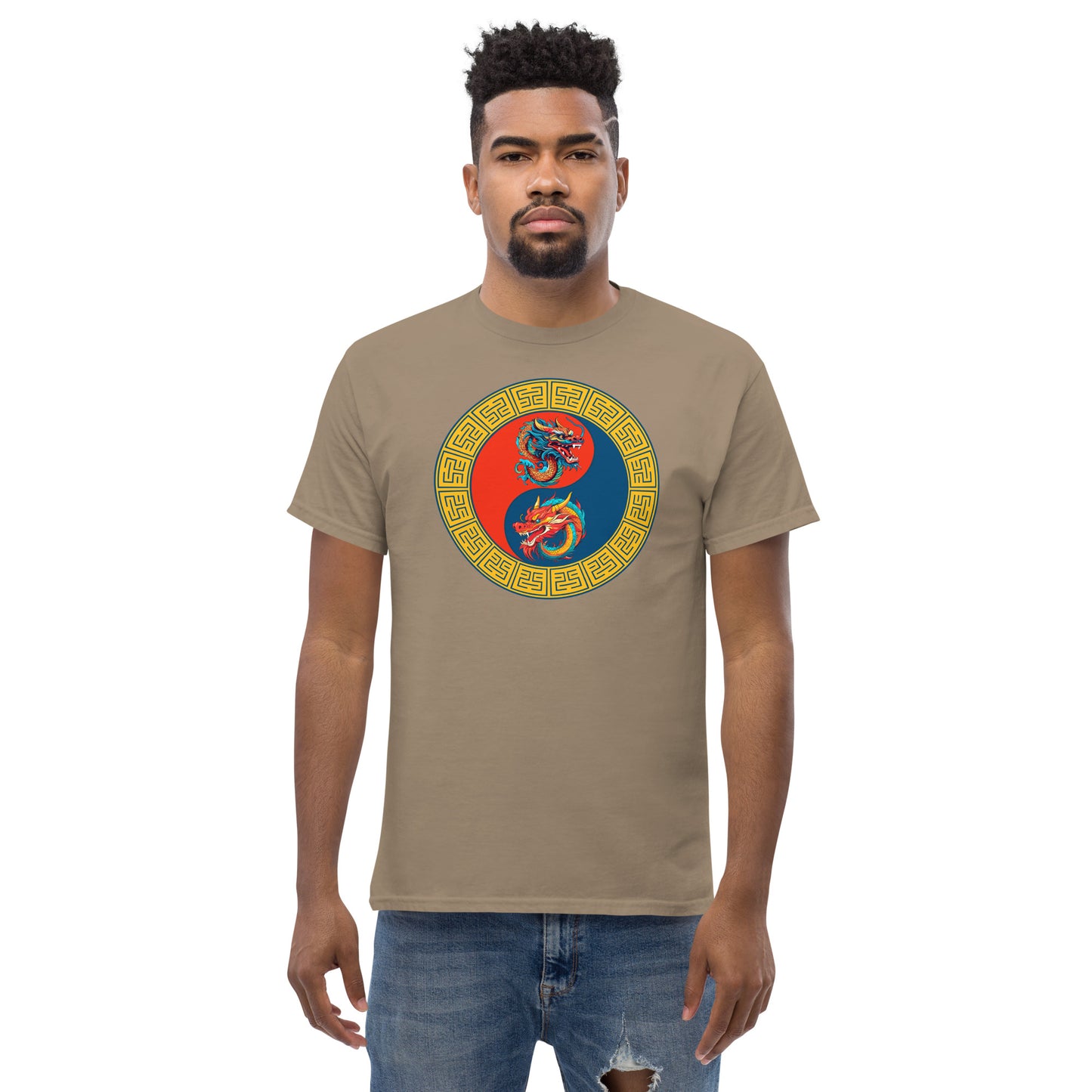 Double Dragons Yin-Yang Unisex Classic Tee