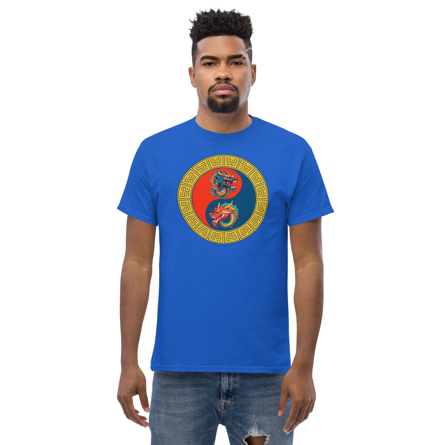 Double Dragons Yin-Yang Unisex Classic Tee