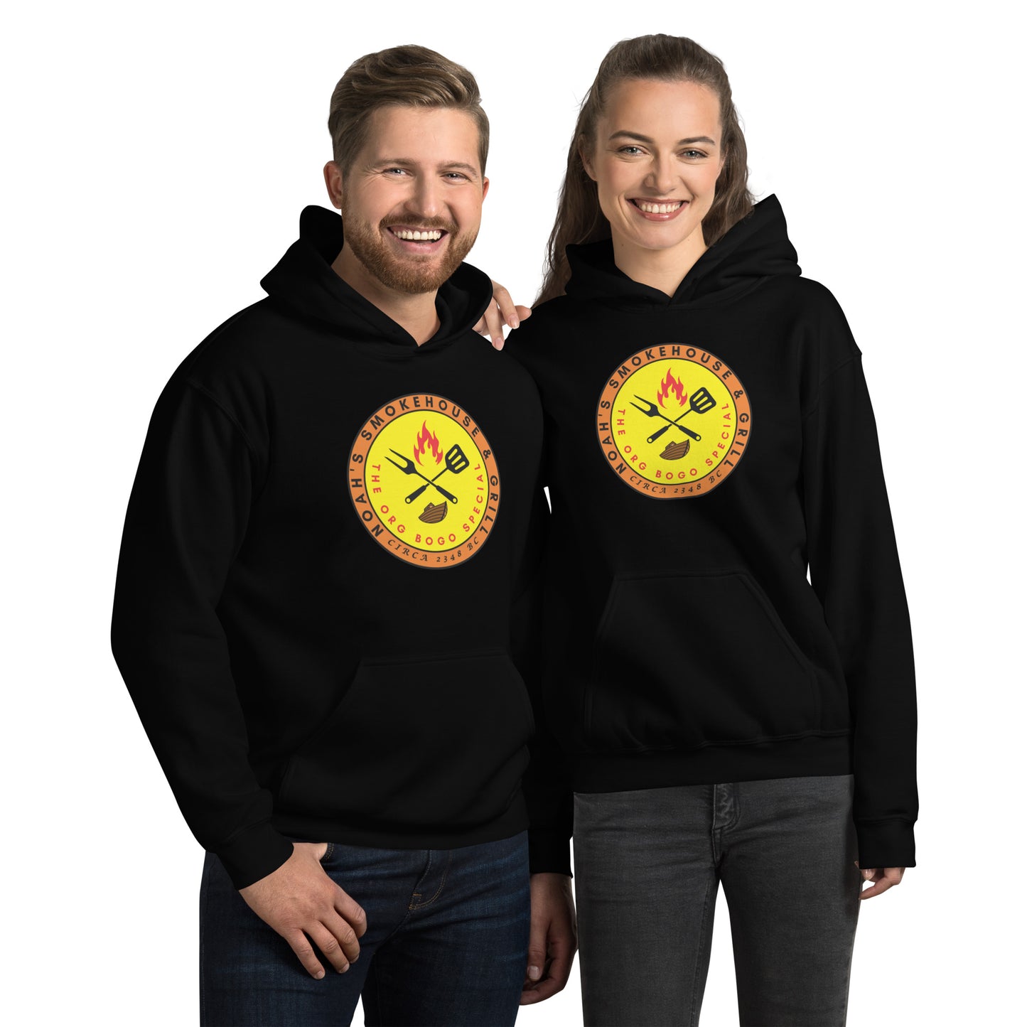 Noah's Smokehouse & Grill - The Org BOGO Special Circa 2348 BC Unisex Hoodie