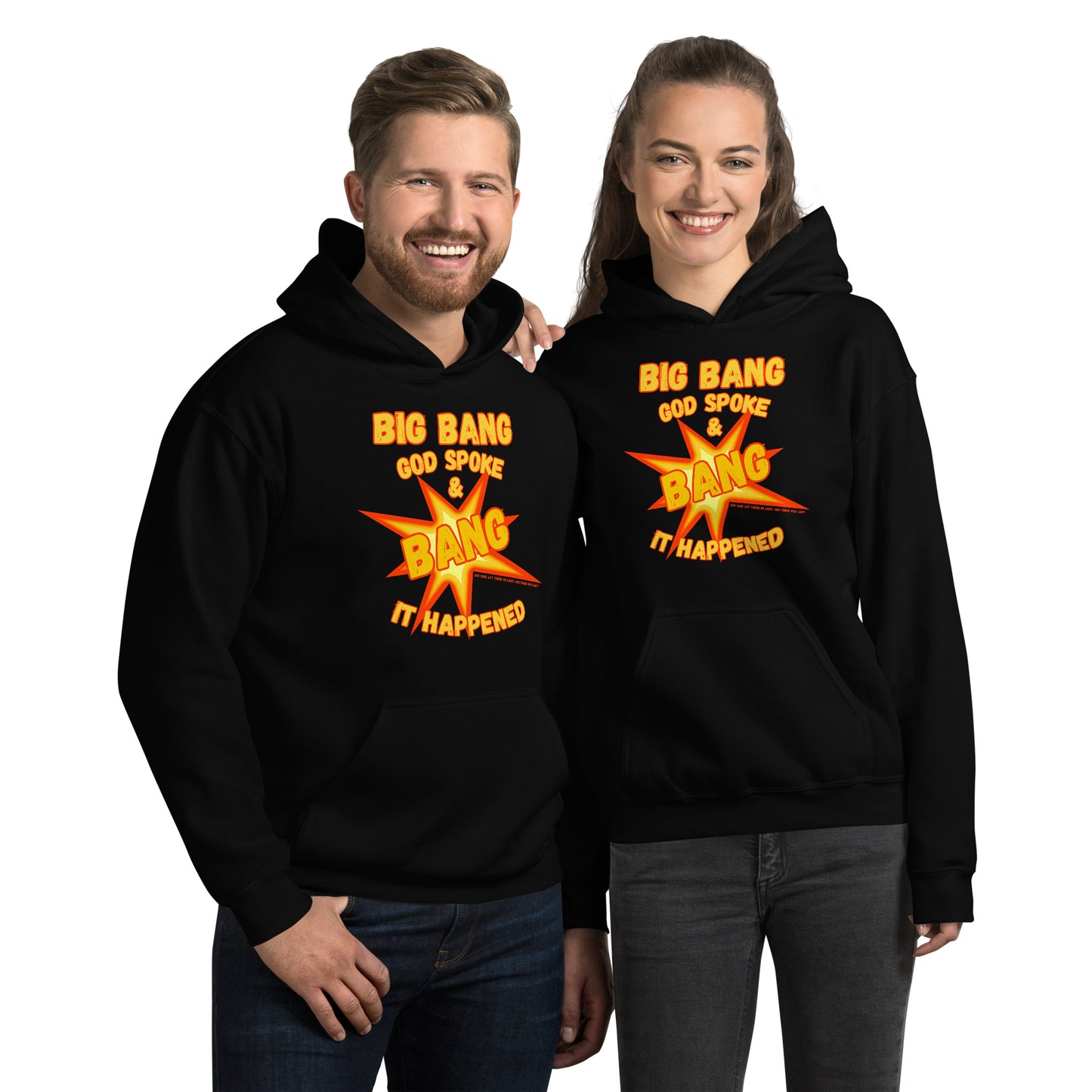 Big Bang God Spoke & BANG It Happened Unisex Hoodie