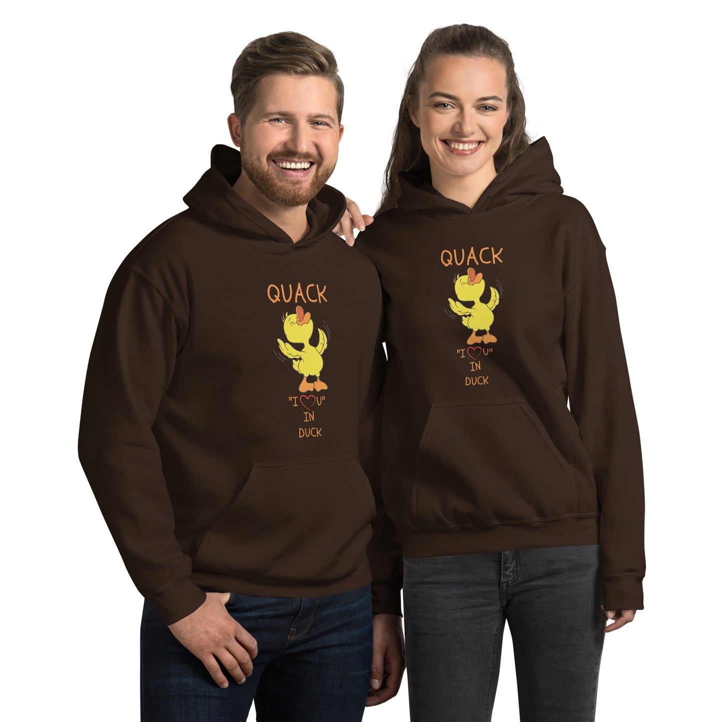 QUACK "I LOVE YOU" IN DUCK Unisex Hoodie